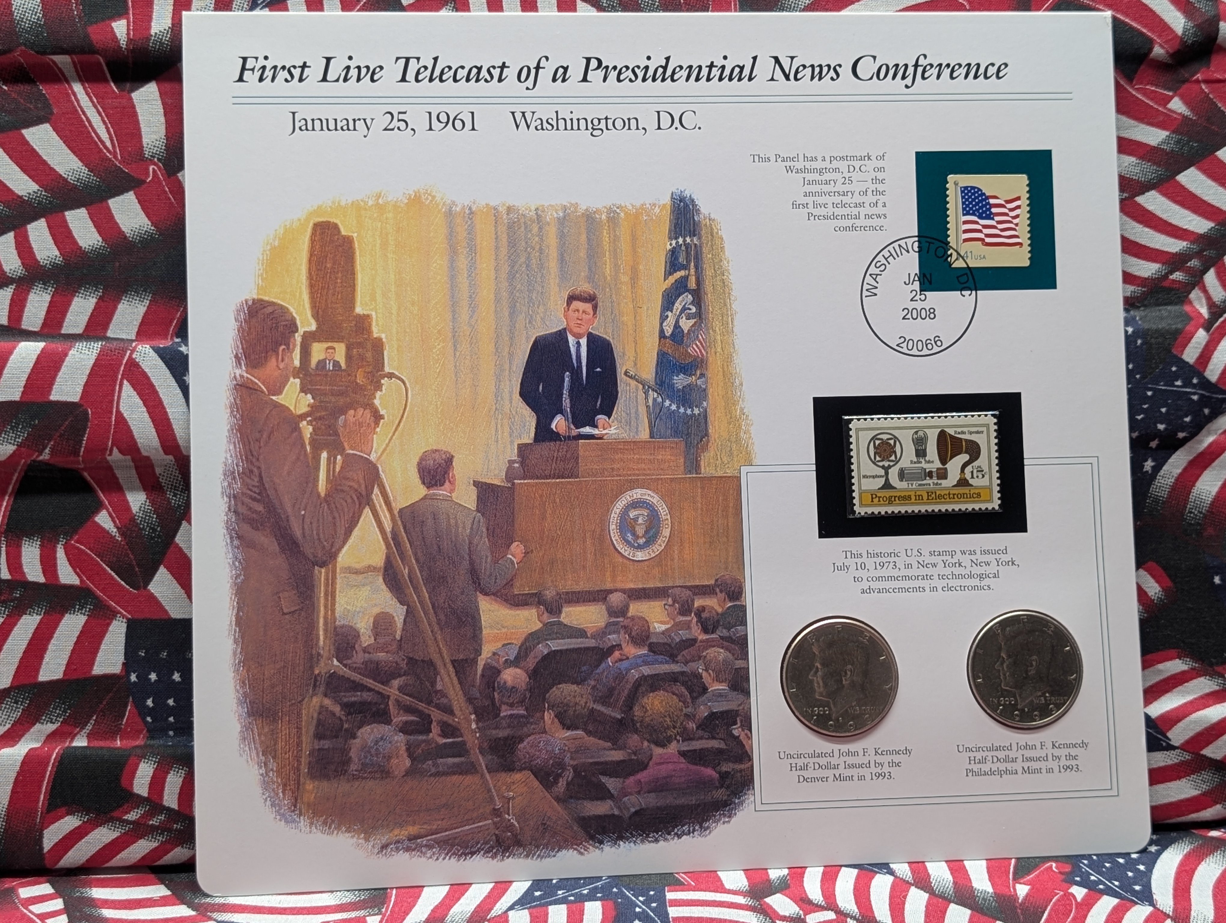 (5) P&D Lot Kennedy Half Dollars In Info Sheets, 1979, 1993, 1994, 1996, 2003 All P&D