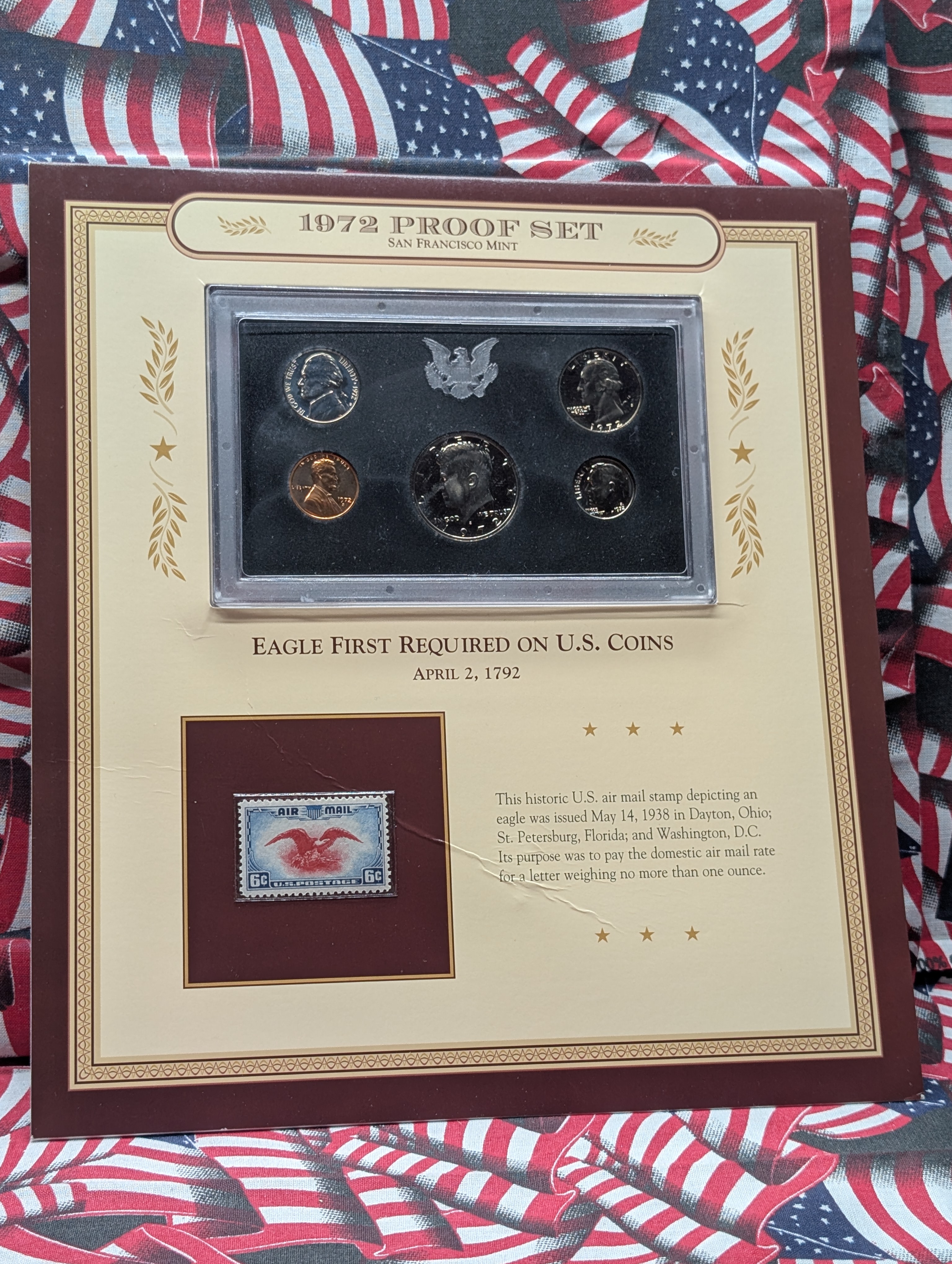 1972-S United States Mint Proof Set In Display