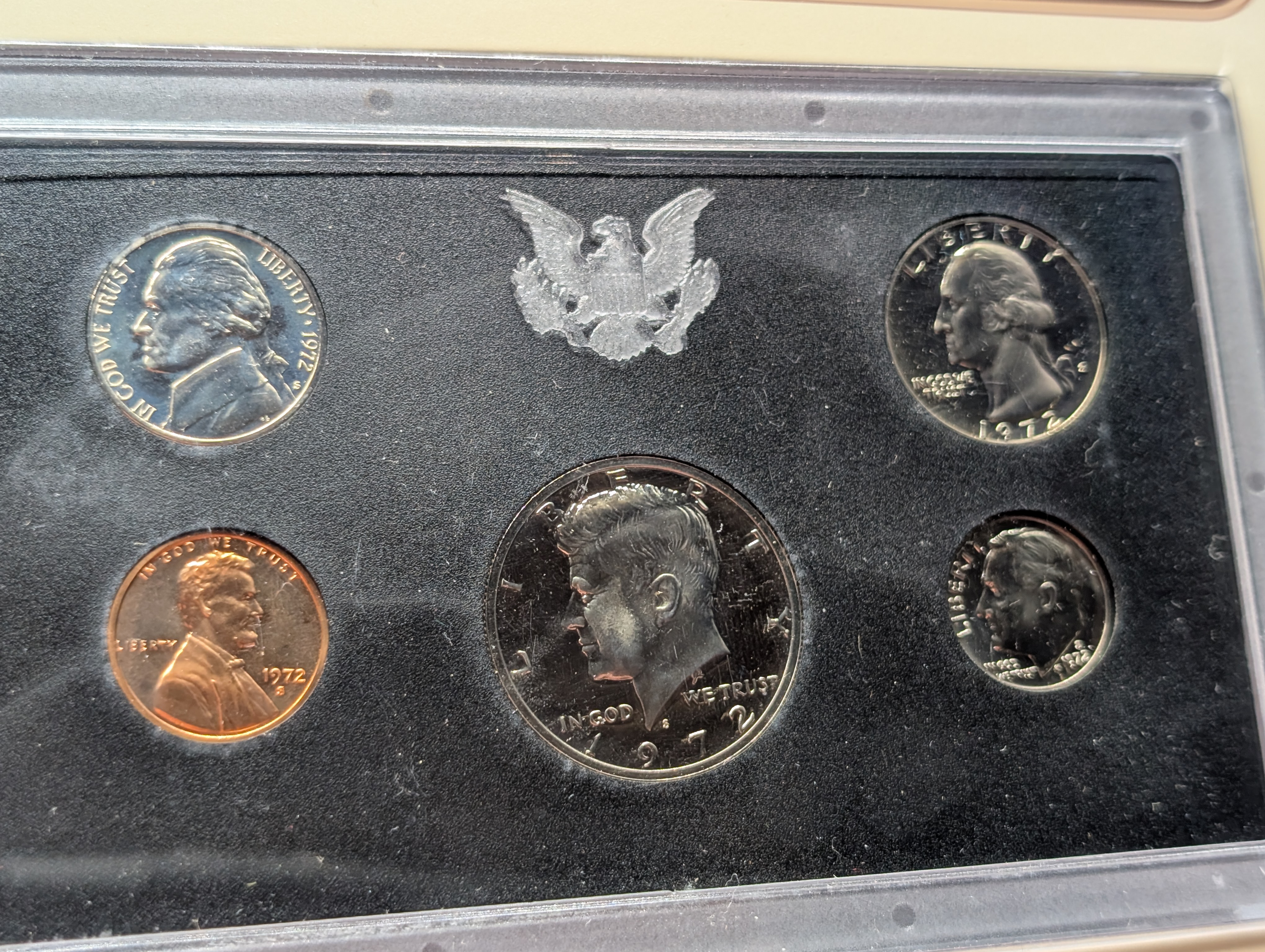 1972-S United States Mint Proof Set In Display