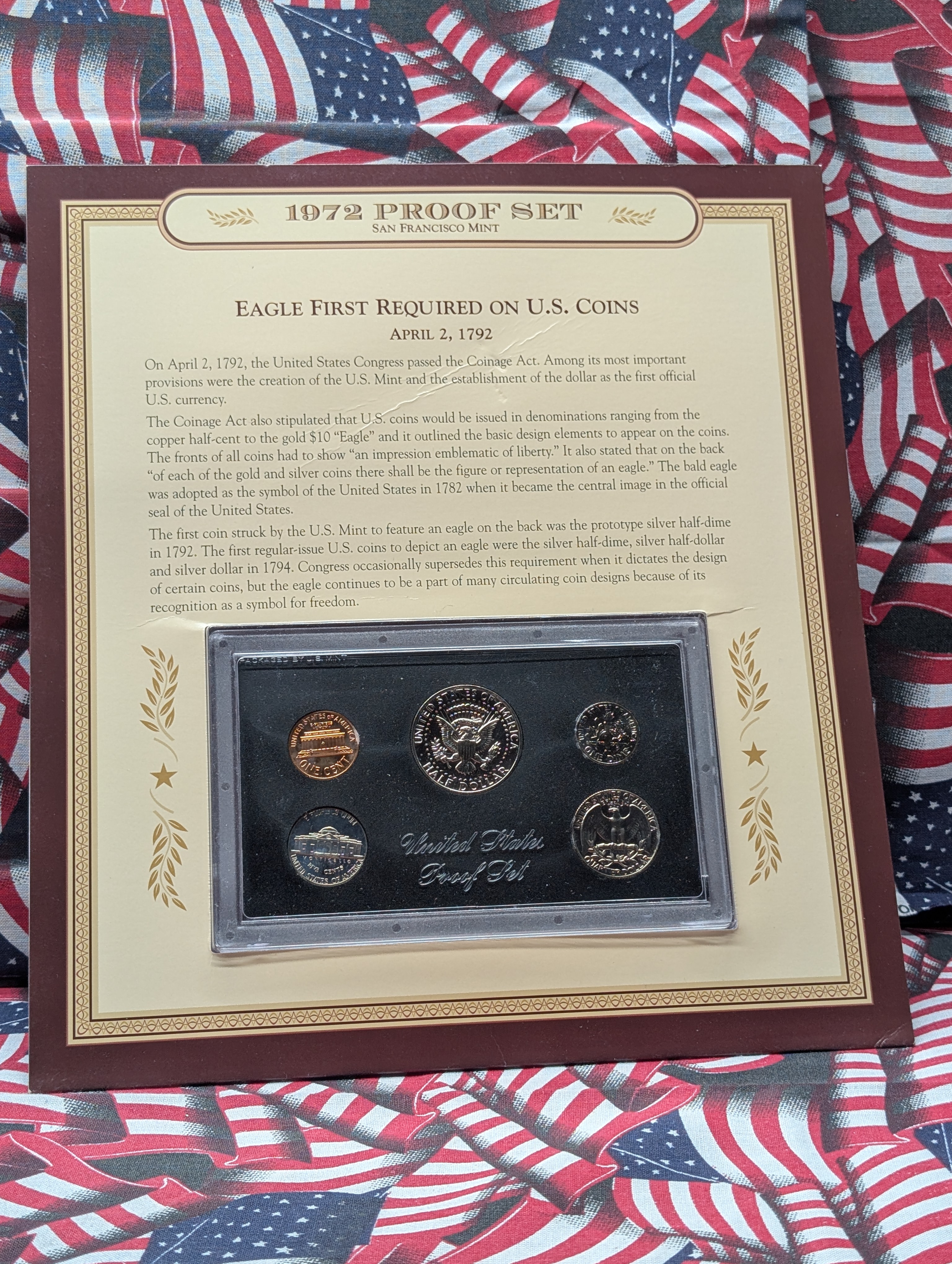 1972-S United States Mint Proof Set In Display