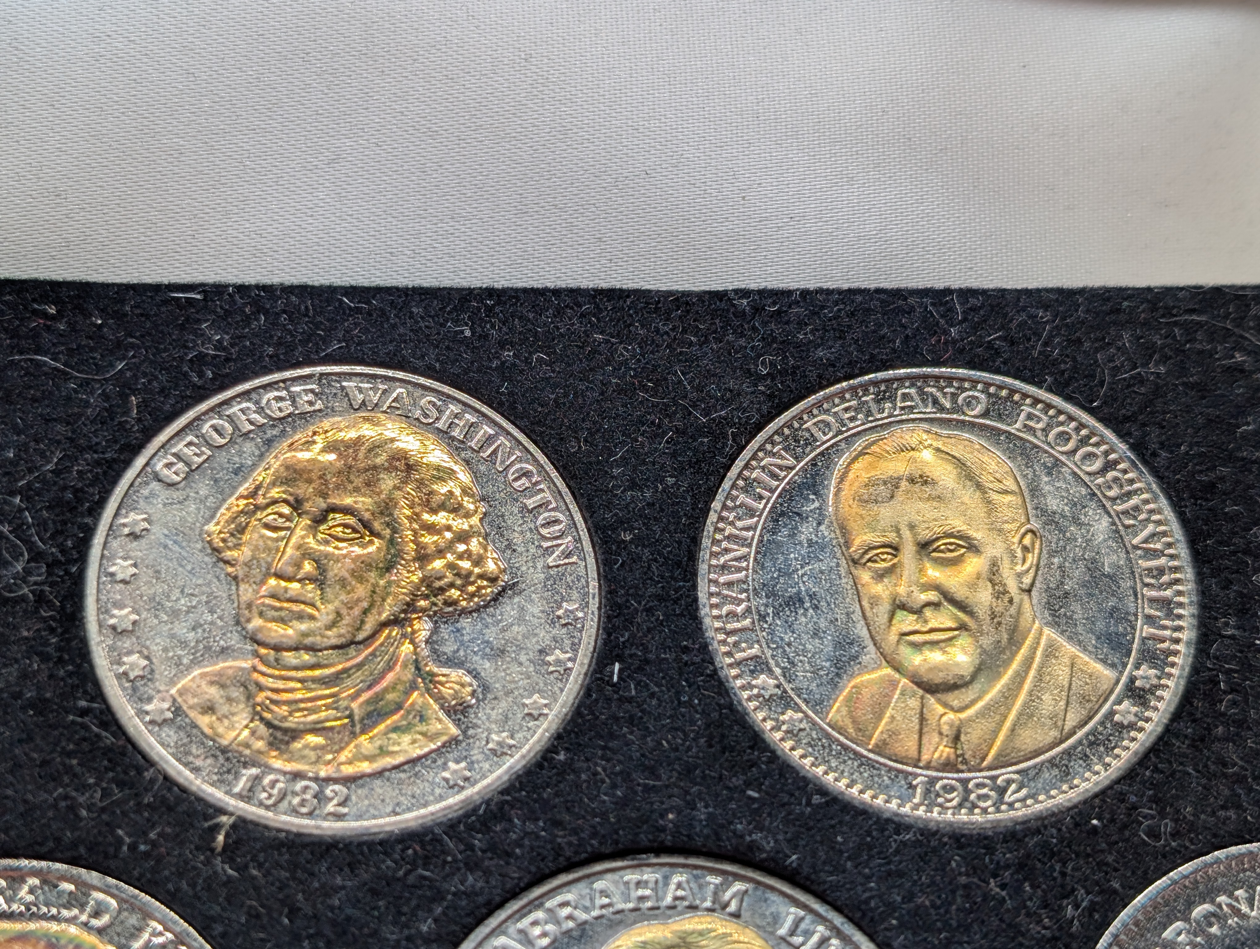 The National Historic Mint Presidential 5 Medal Set in Case