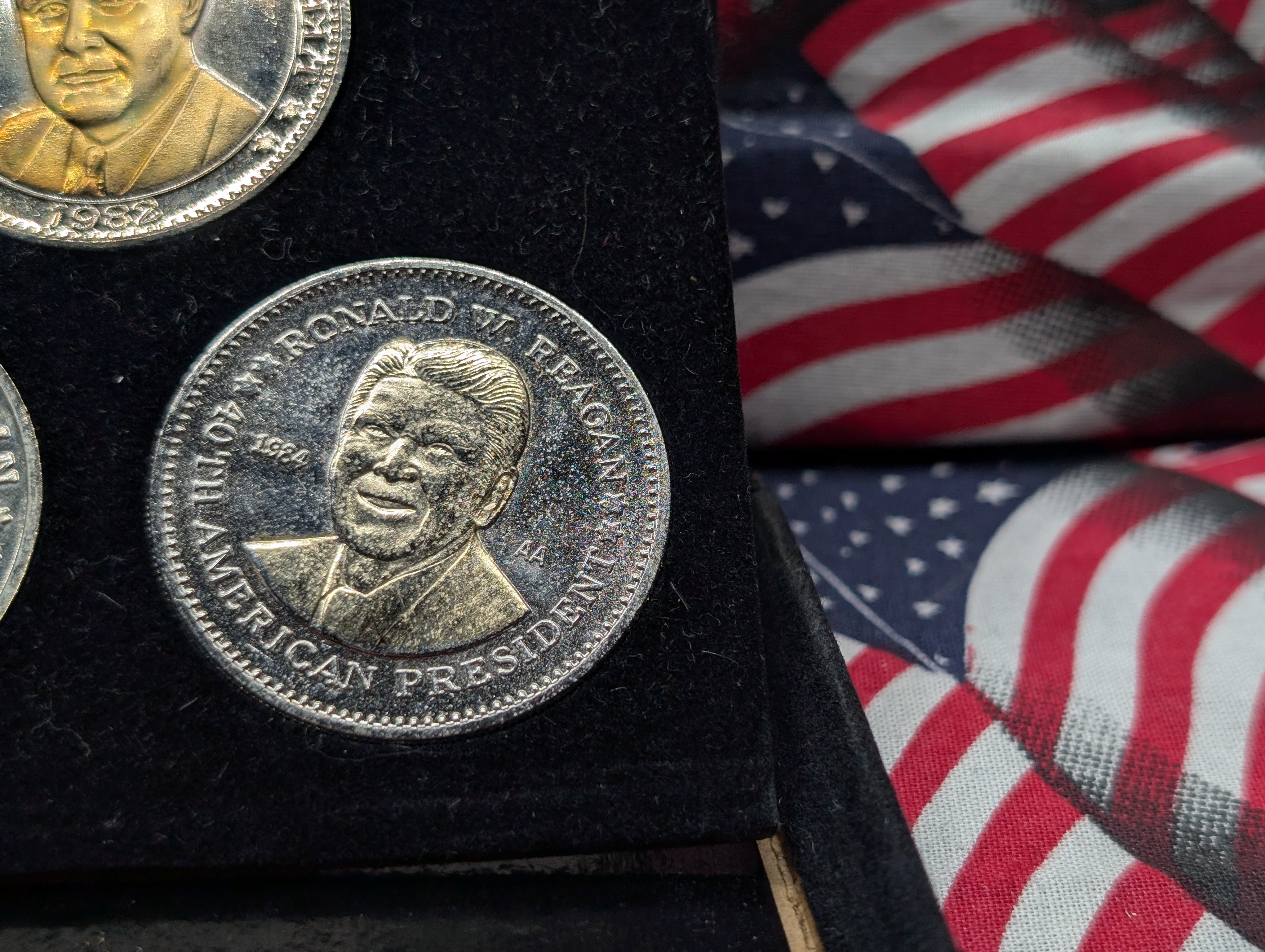 The National Historic Mint Presidential 5 Medal Set in Case