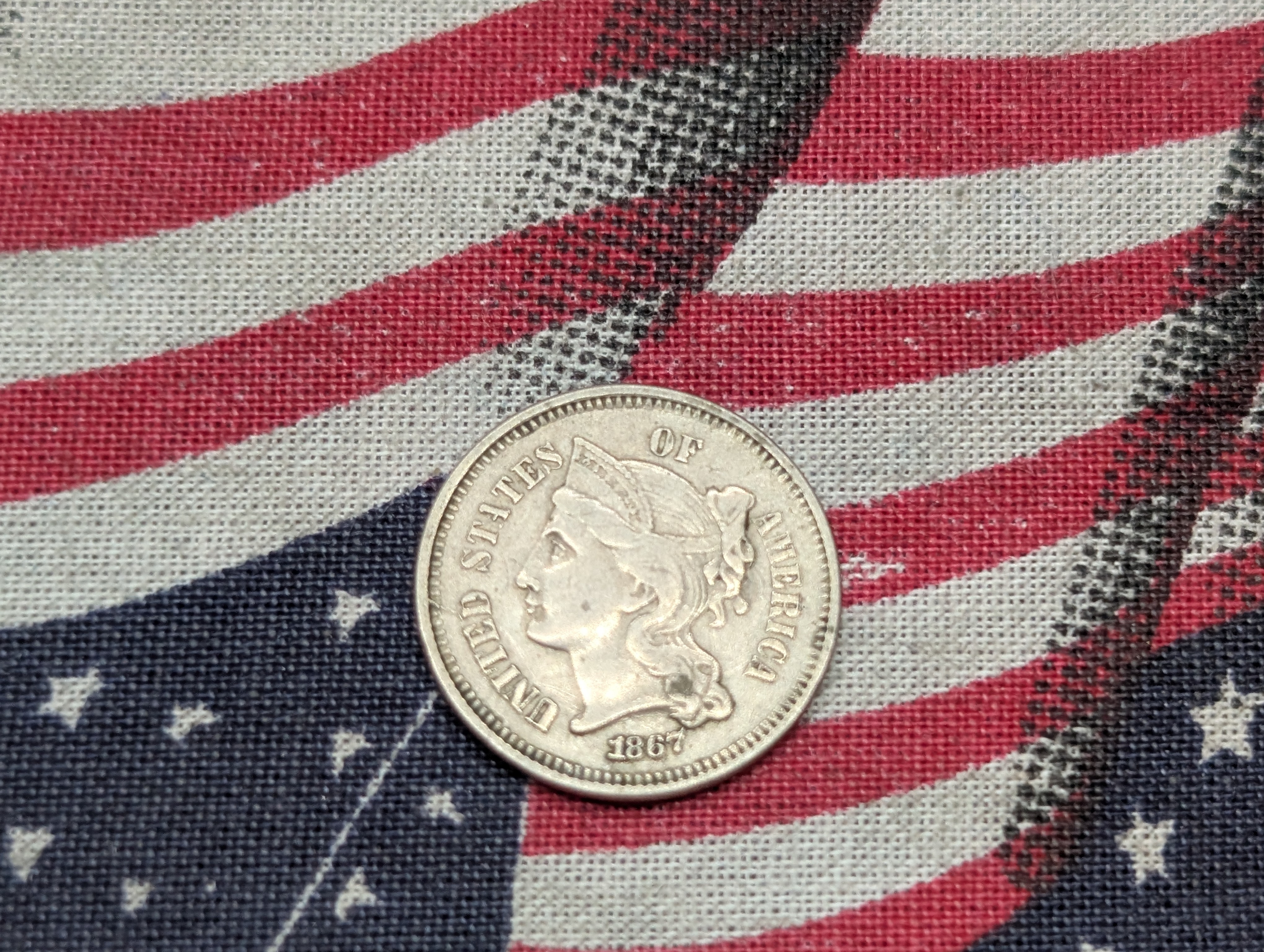 1867 3 Cent Nickel