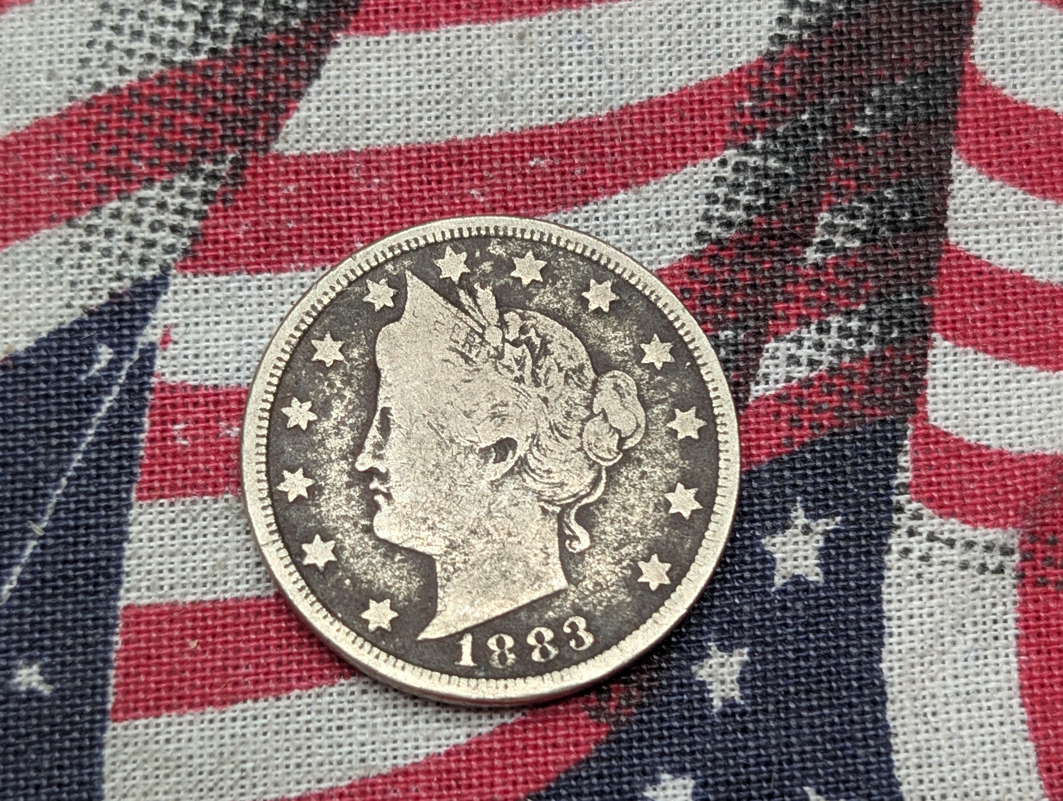 1883 With Cents Liberty Head V Nickel