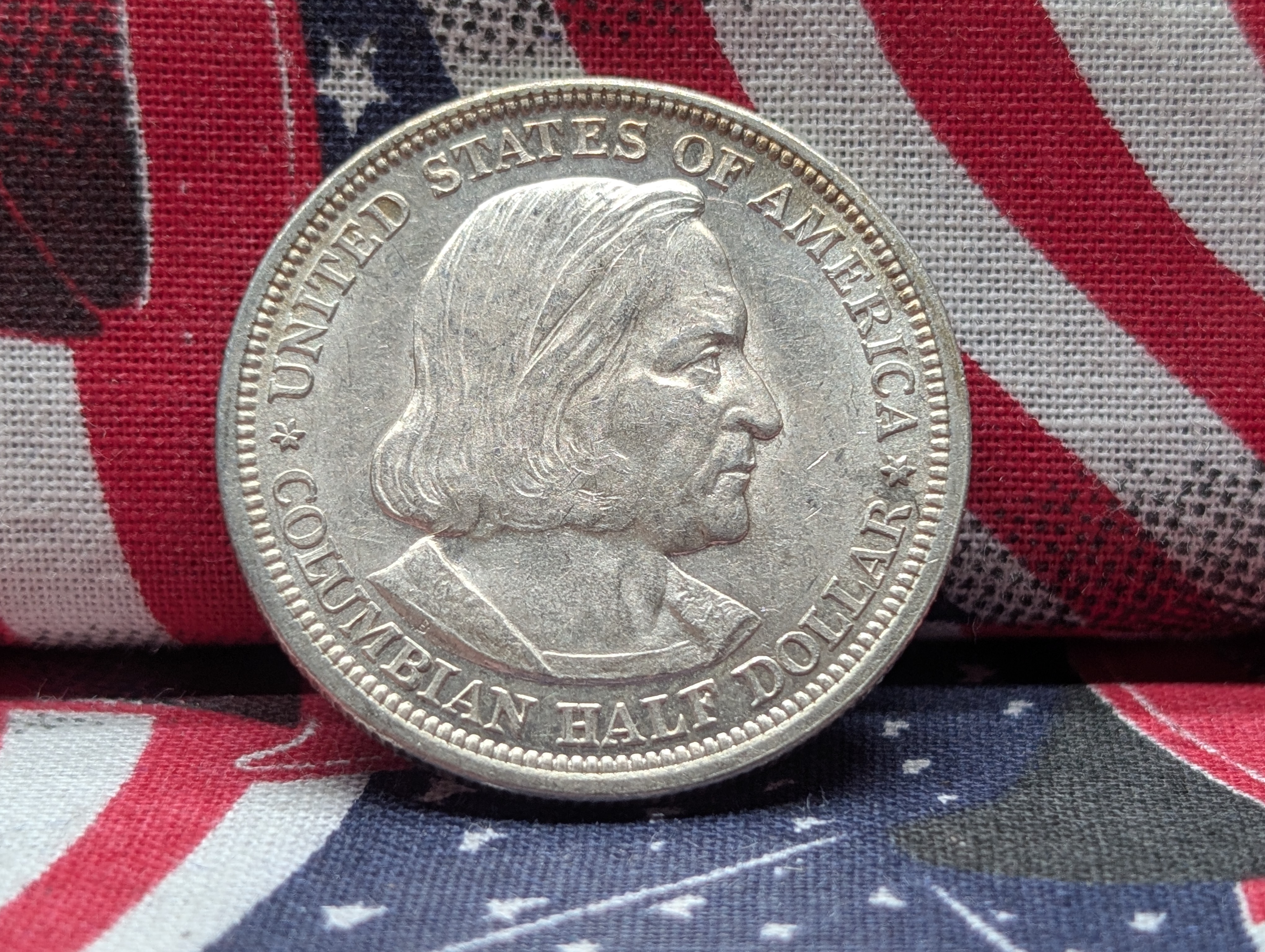 1893 World's Columbian Exposition Chicago Commemorative Half Dollar - 90% Silver