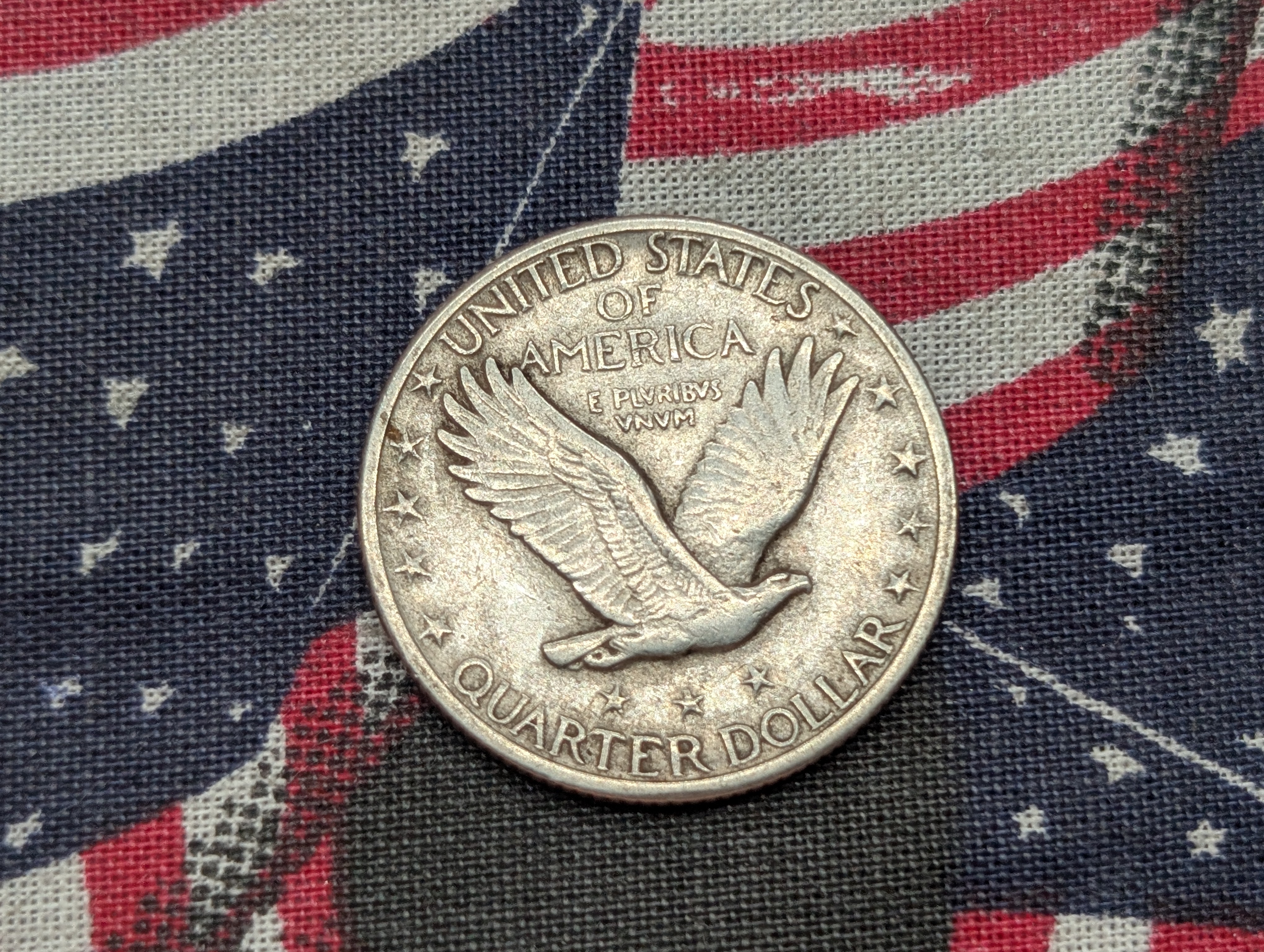 1929-P Standing Liberty 90% Silver Quarter
