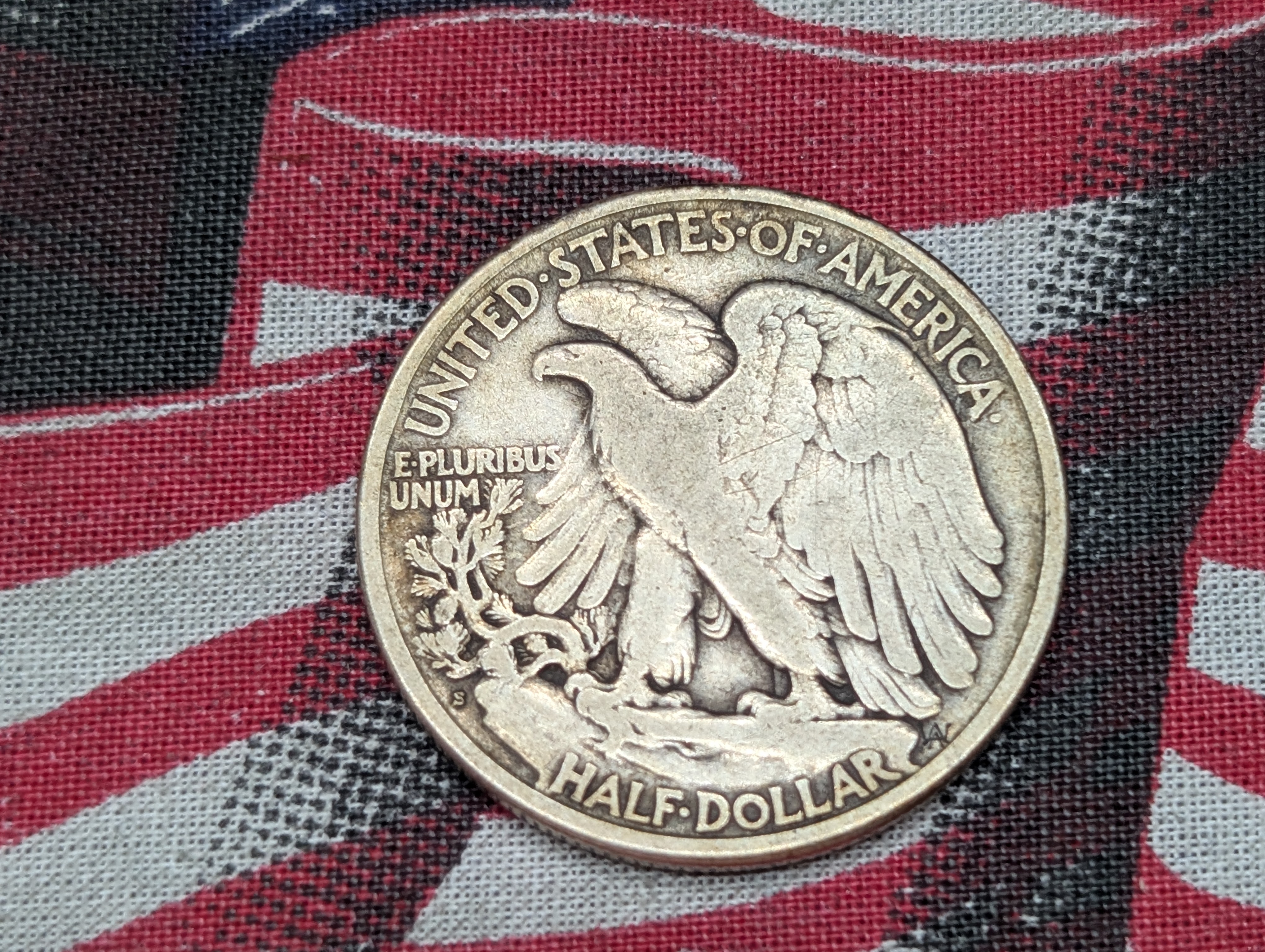 1918-S Walking Liberty 90% Silver Half Dollar