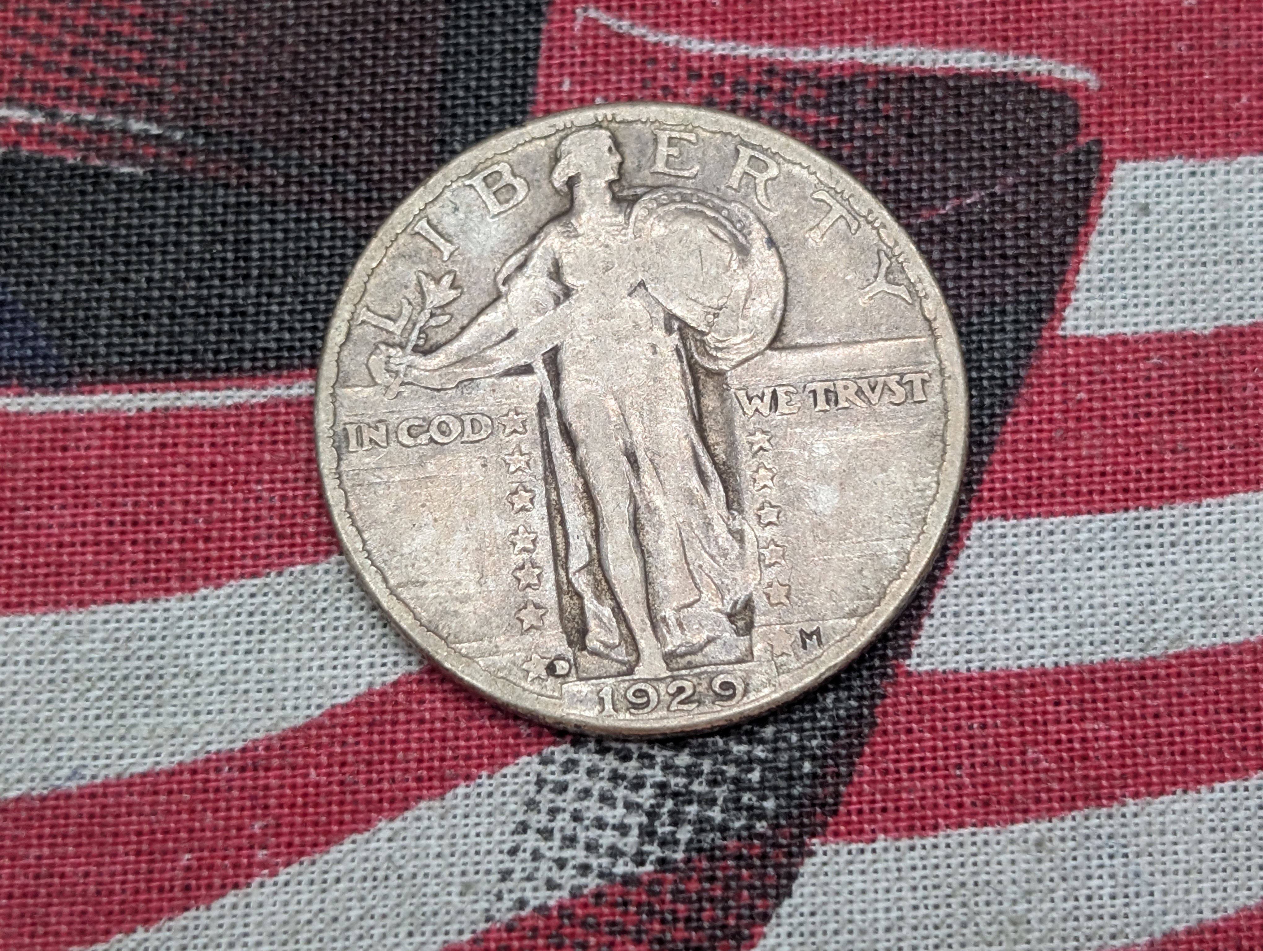 1929-D Standing Liberty 90% Silver Quarter