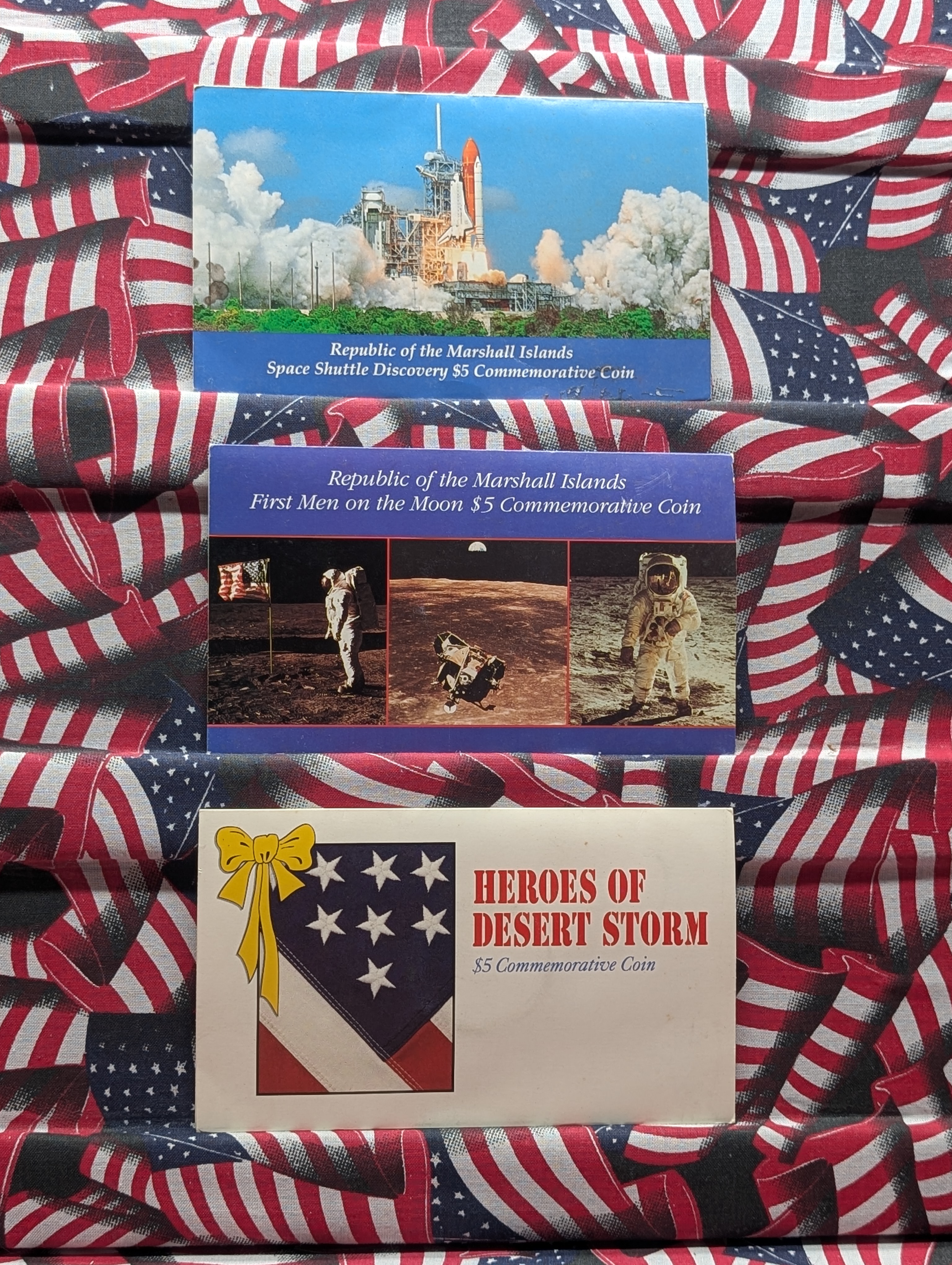 (3) $5 Commemorative Coins - Marshal Island Coins