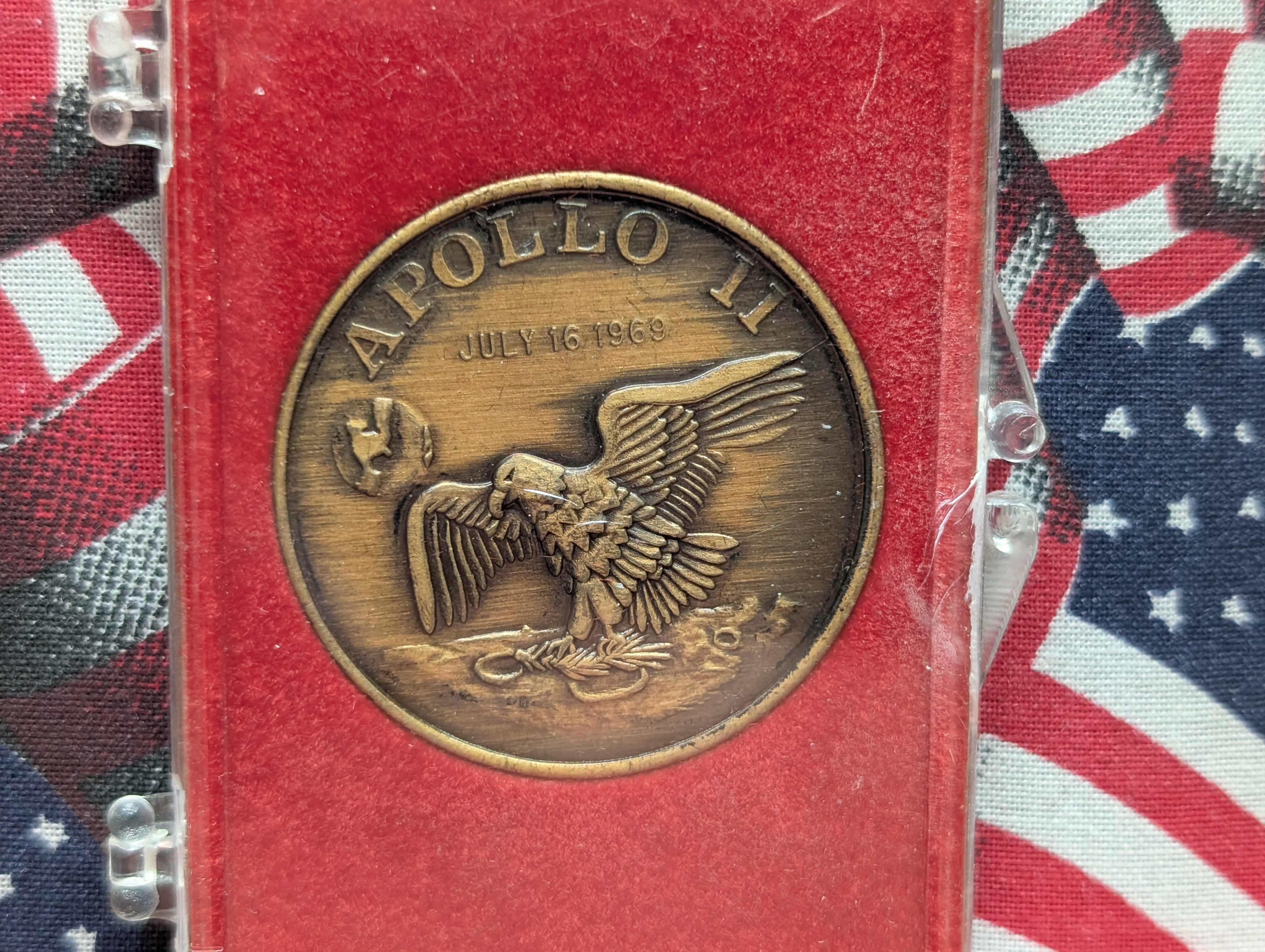 Martha Washington Bronze Medal, 1975-D Penny, 2 Bicentennial Medals, 6 Coins and Medals