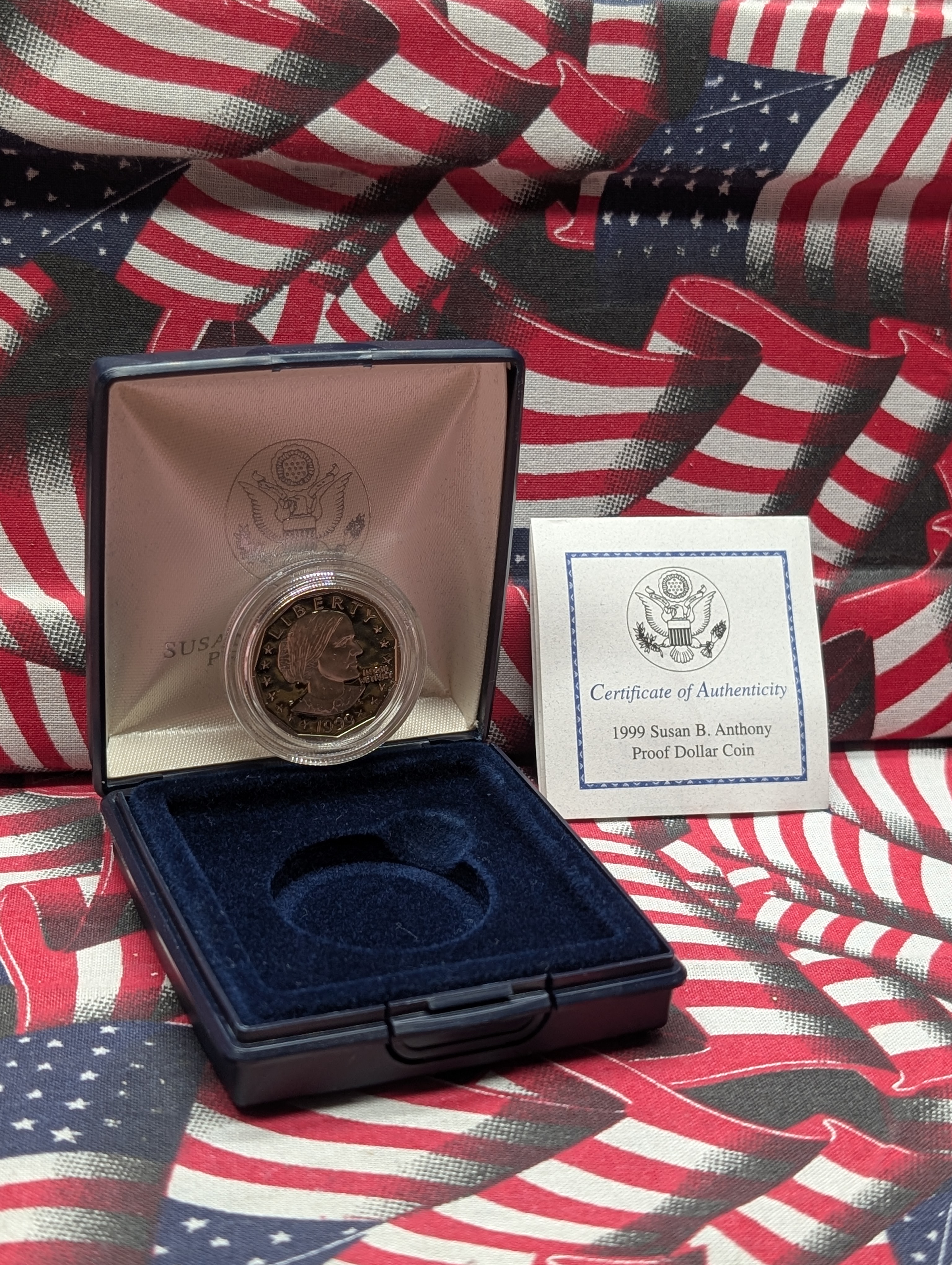 1999-P Susan B. Anthony Proof Dollar, OGP & COA