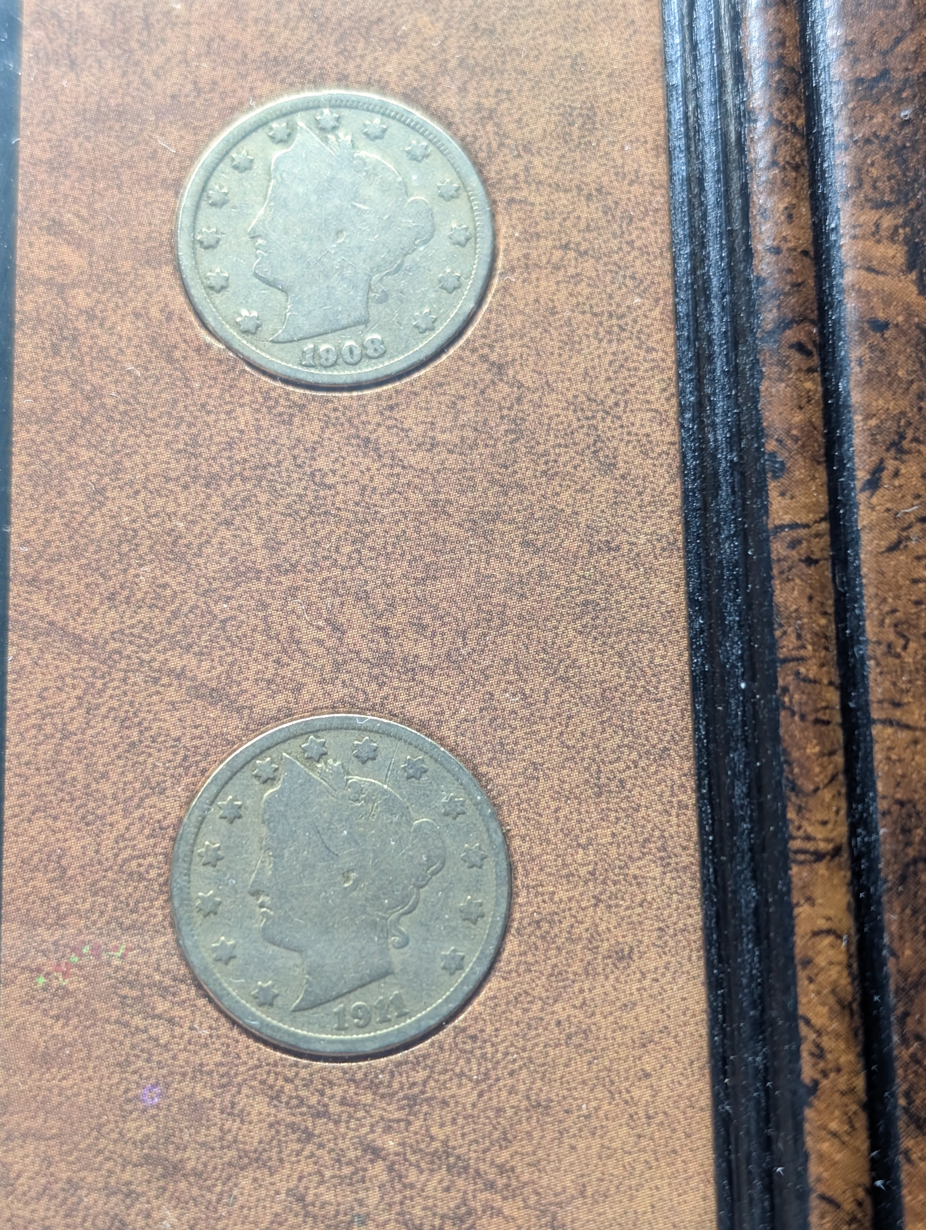 Framed - The Spirit of the Forty Niners Liberty Head V Nickels, 9 Coin Display with COA