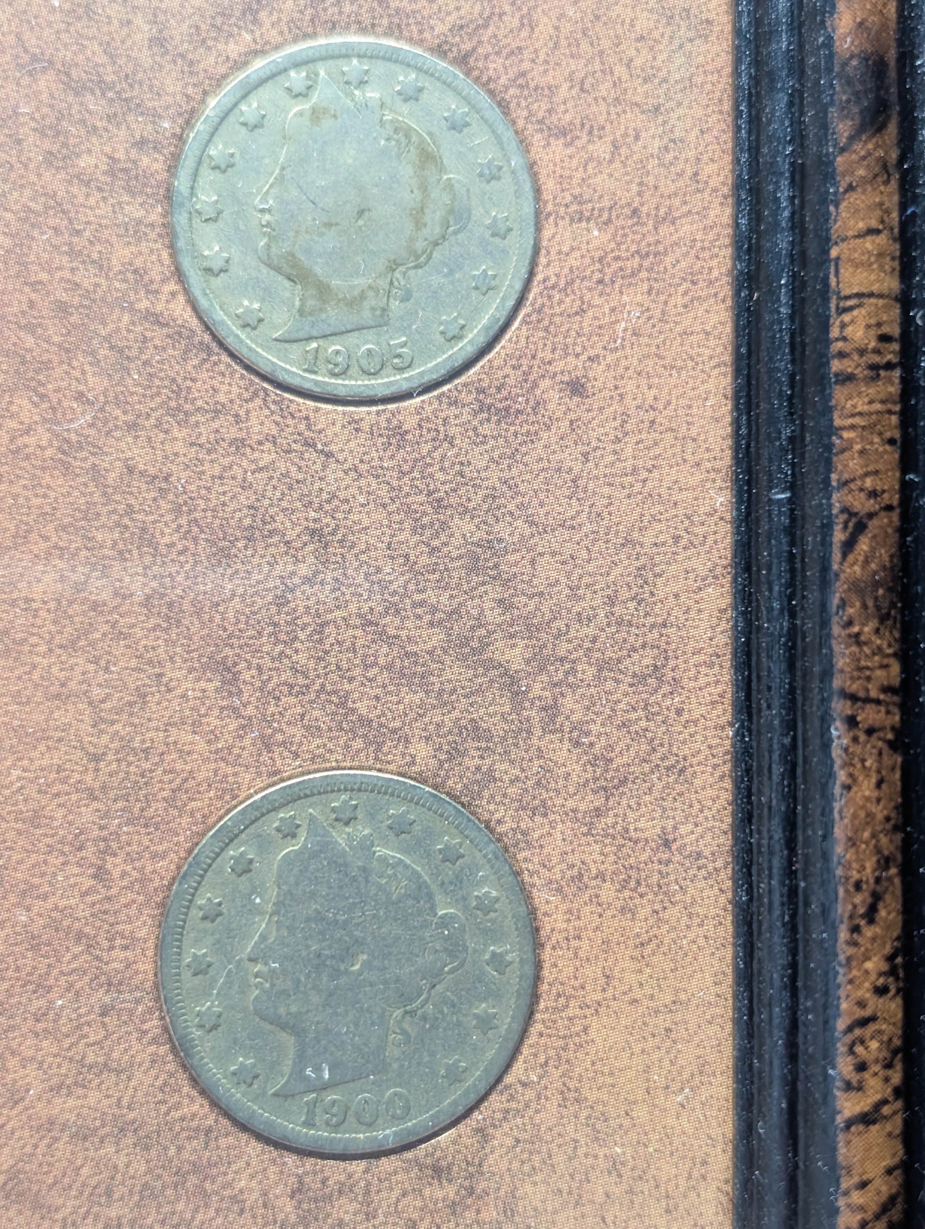 Framed - The Spirit of the Forty Niners Liberty Head V Nickels, 9 Coin Display with COA