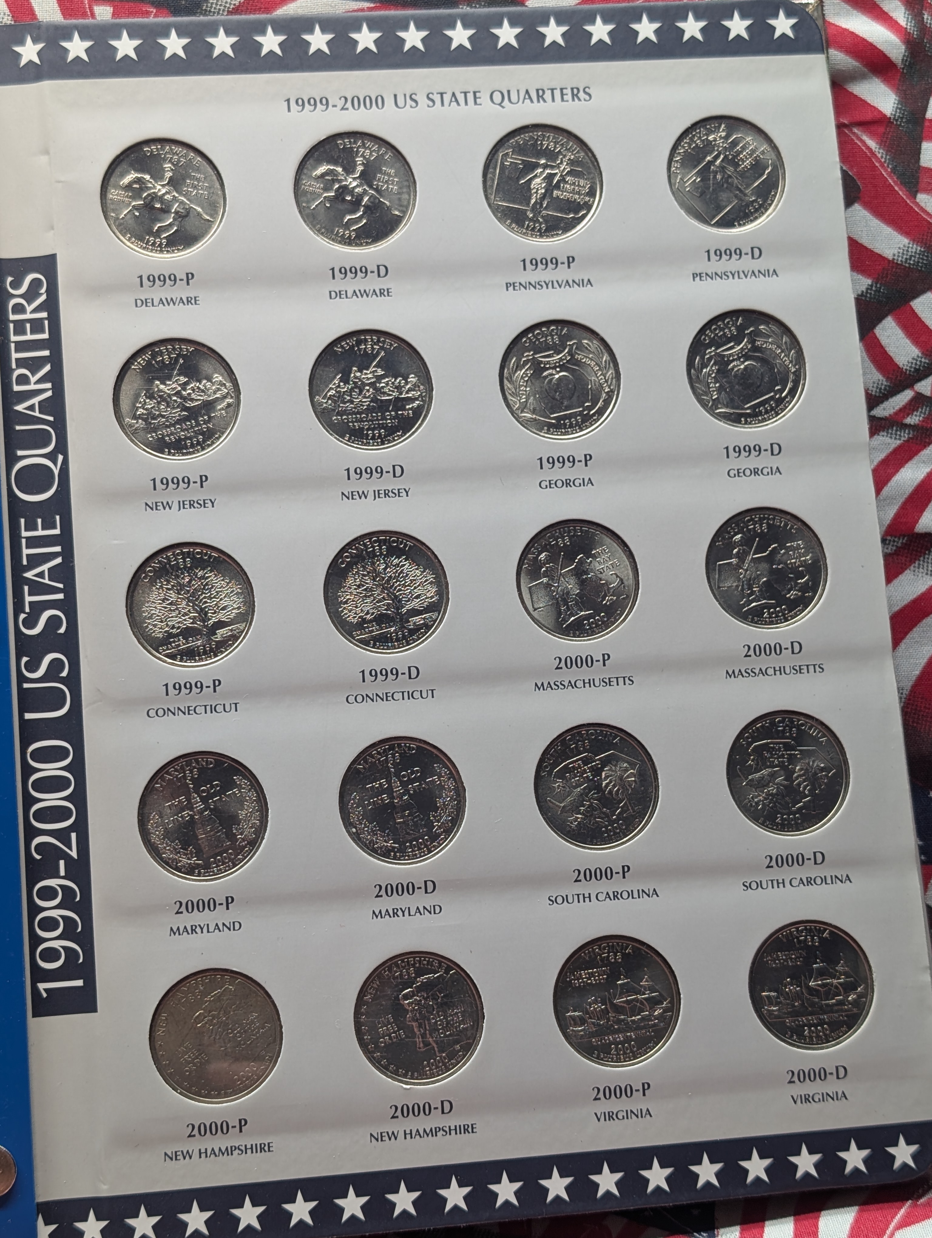 1999 - 2009 State/Territory Coin Book (Missing 2009 Qtrs) - 100 Coins