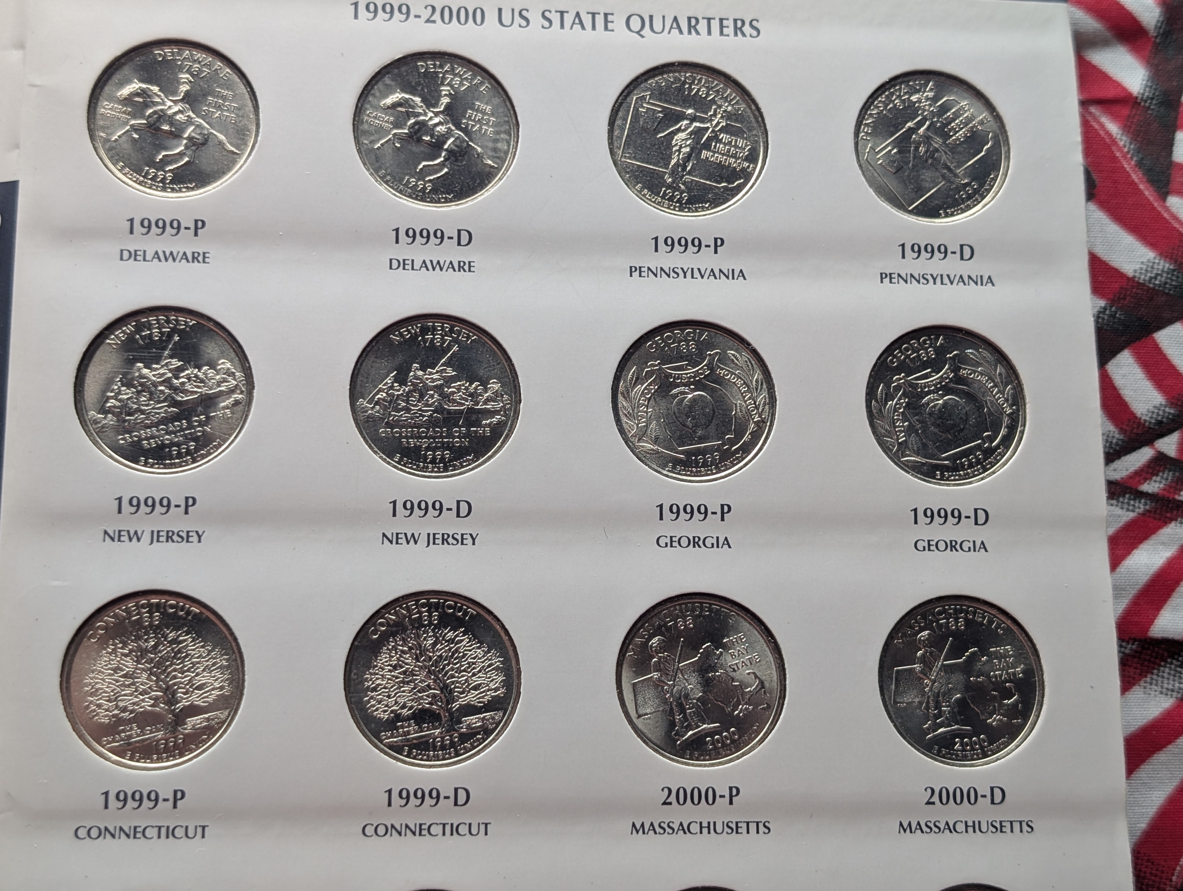1999 - 2009 State/Territory Coin Book (Missing 2009 Qtrs) - 100 Coins