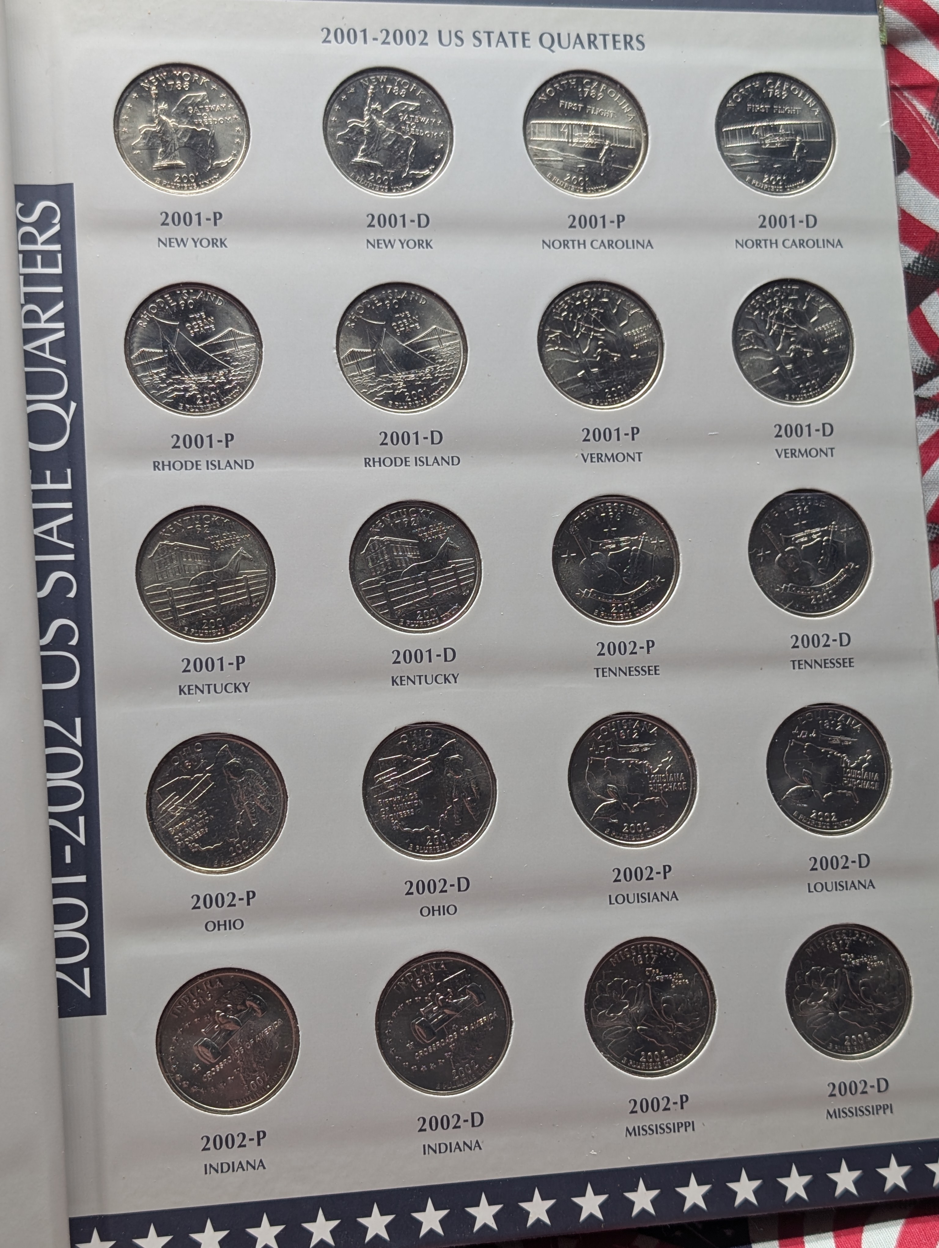 1999 - 2009 State/Territory Coin Book (Missing 2009 Qtrs) - 100 Coins