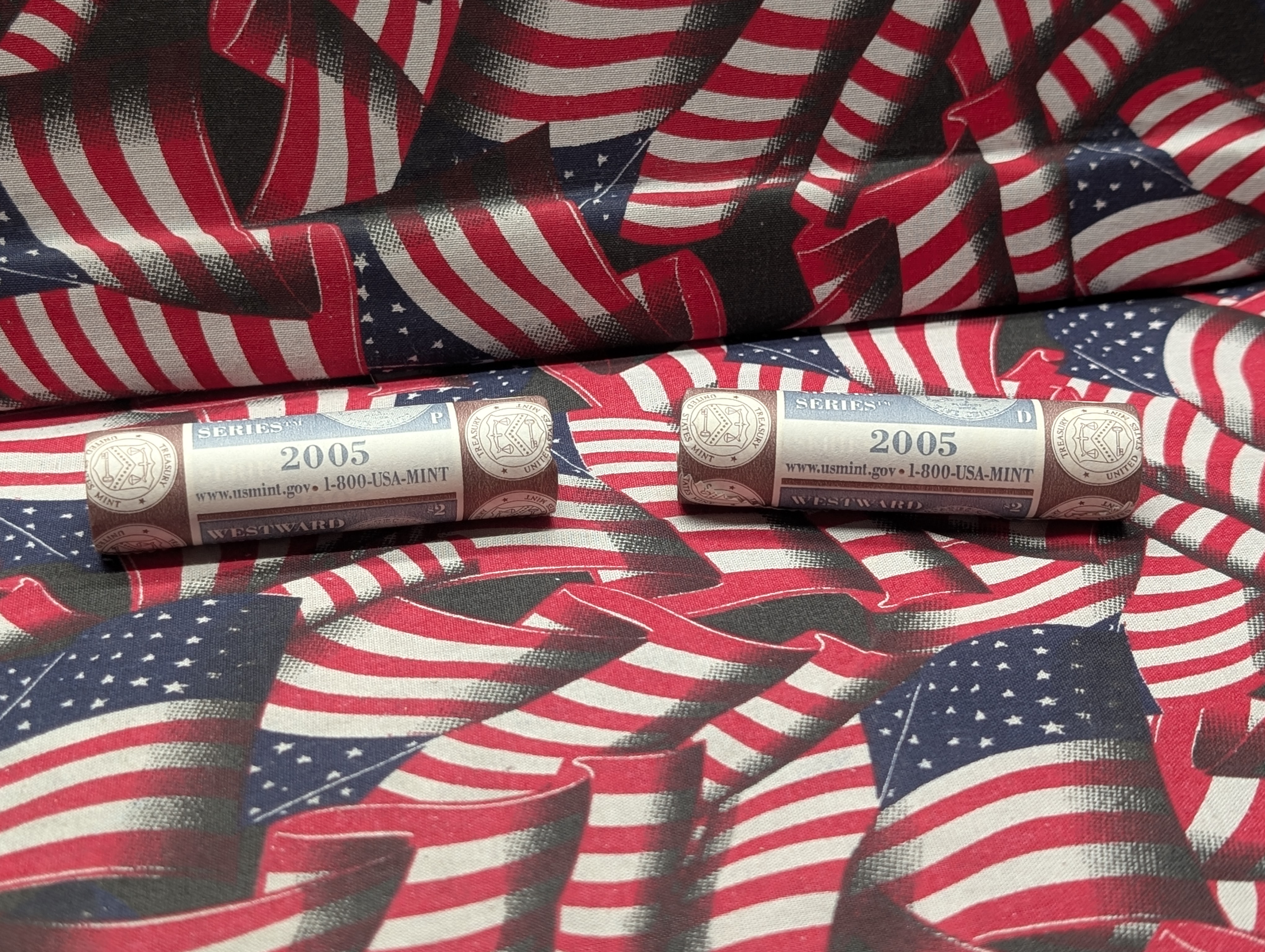 2005-P&D $2 Westward Journey Bison Nickel Rolls - 2 Rolls