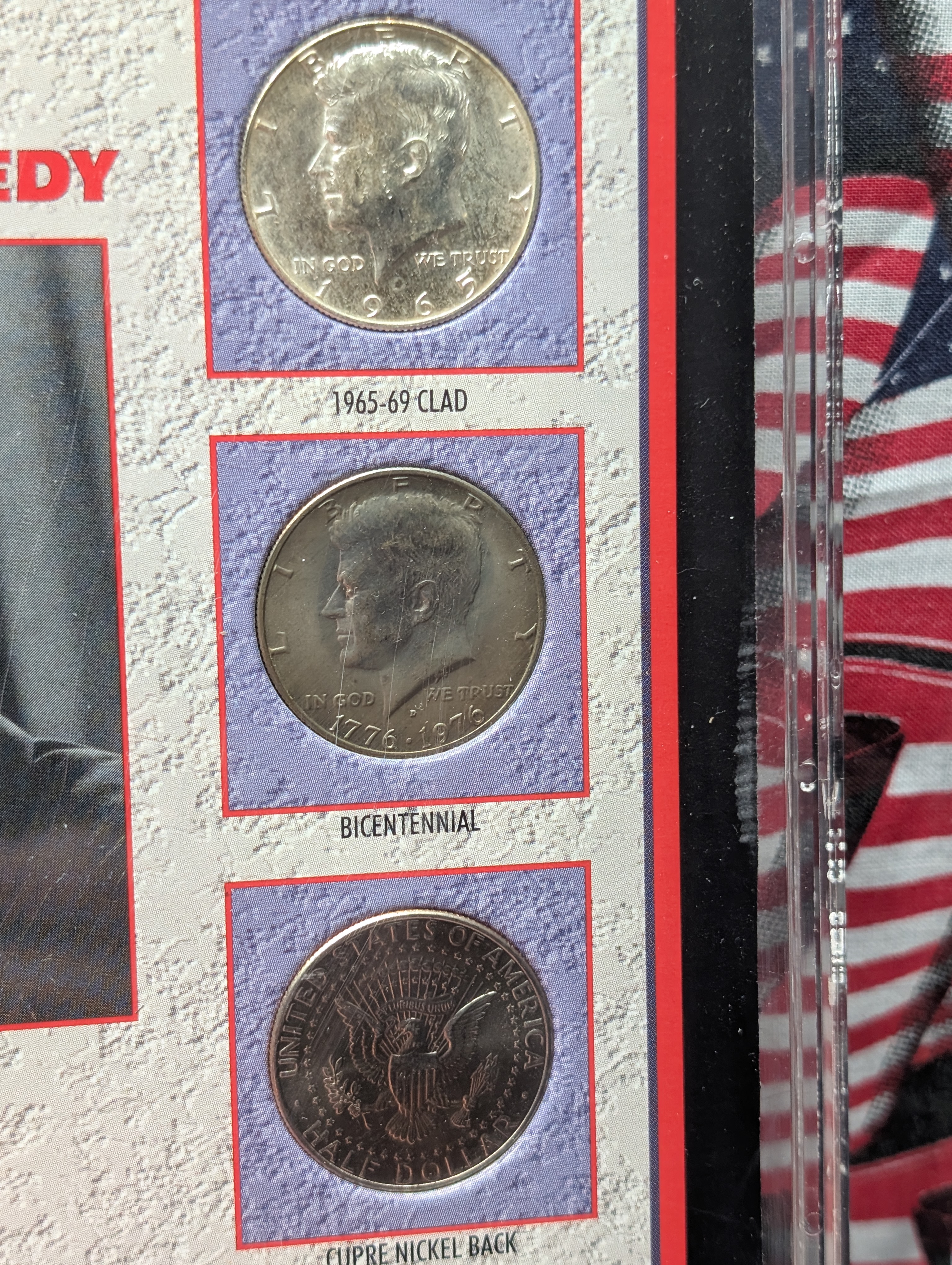 Truth is Sometimes Stranger Than Fiction Collection - 7 Coins, 2 Medals, Lincoln/ 40% Silver Kennedy Half Dollar, OGP with COA