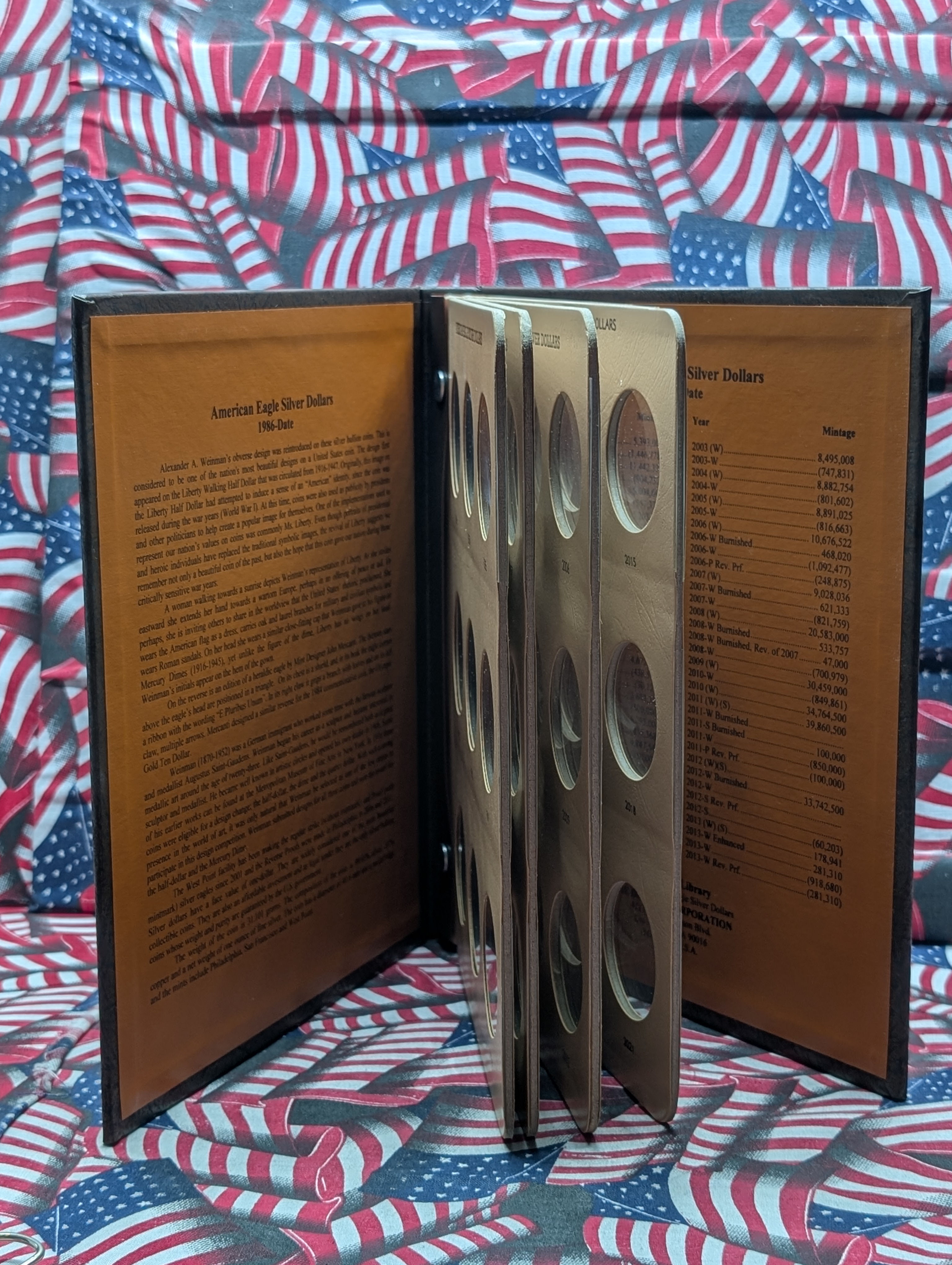 *EMPTY* Dansco American Silver Eagle Coin Album 1986-2021 - No Coins