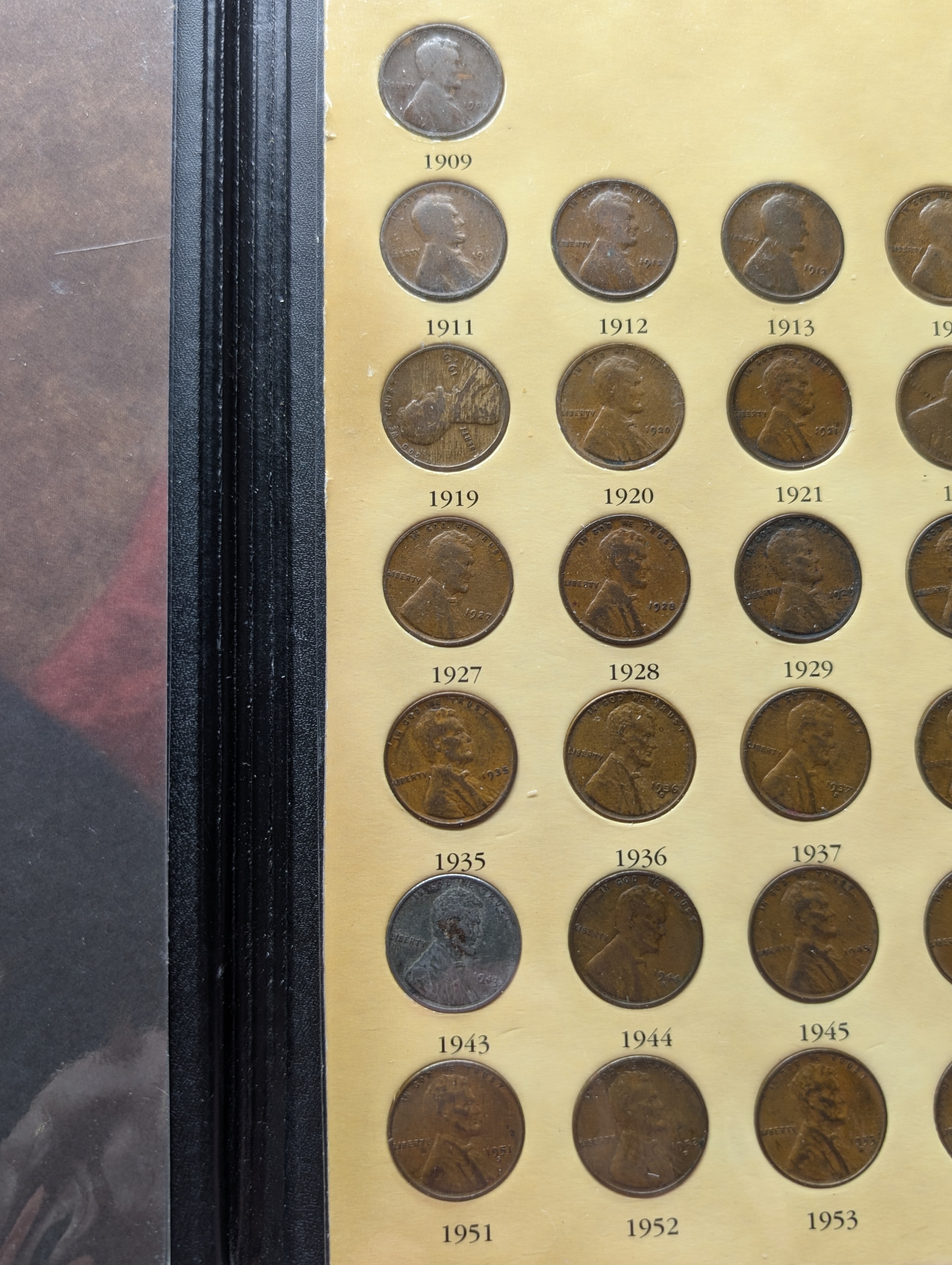 1909-1958 Lincoln Wheat Cent Collection (Various Mint Marks), 51 Coins