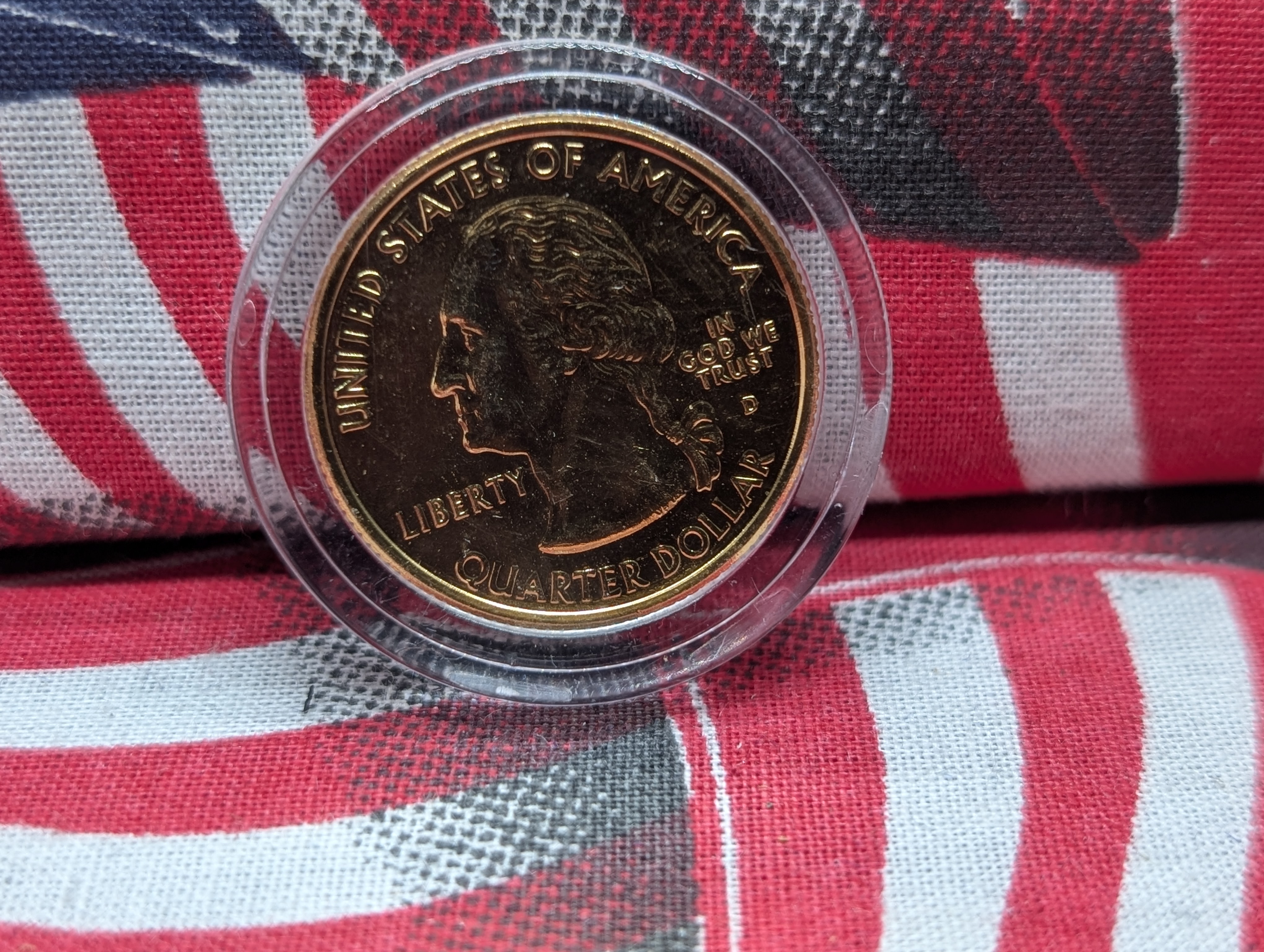 2009 U.S. Territory Quarter 6 Coin Set & 2007-D Montana Gold Plated Quarter