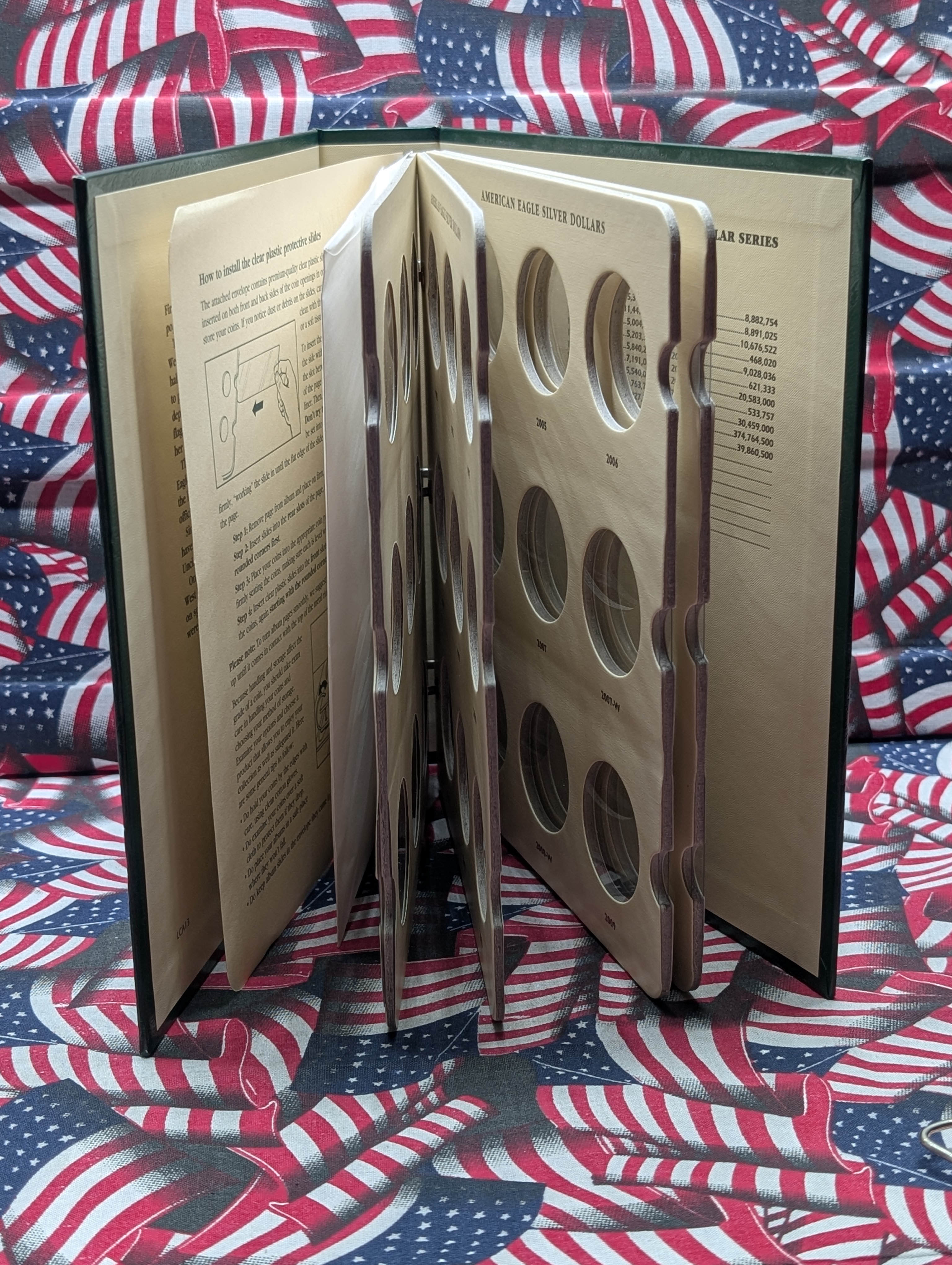 *EMPTY* American Eagle Silver Dollars Coin Album 1986-2014 - No Coins