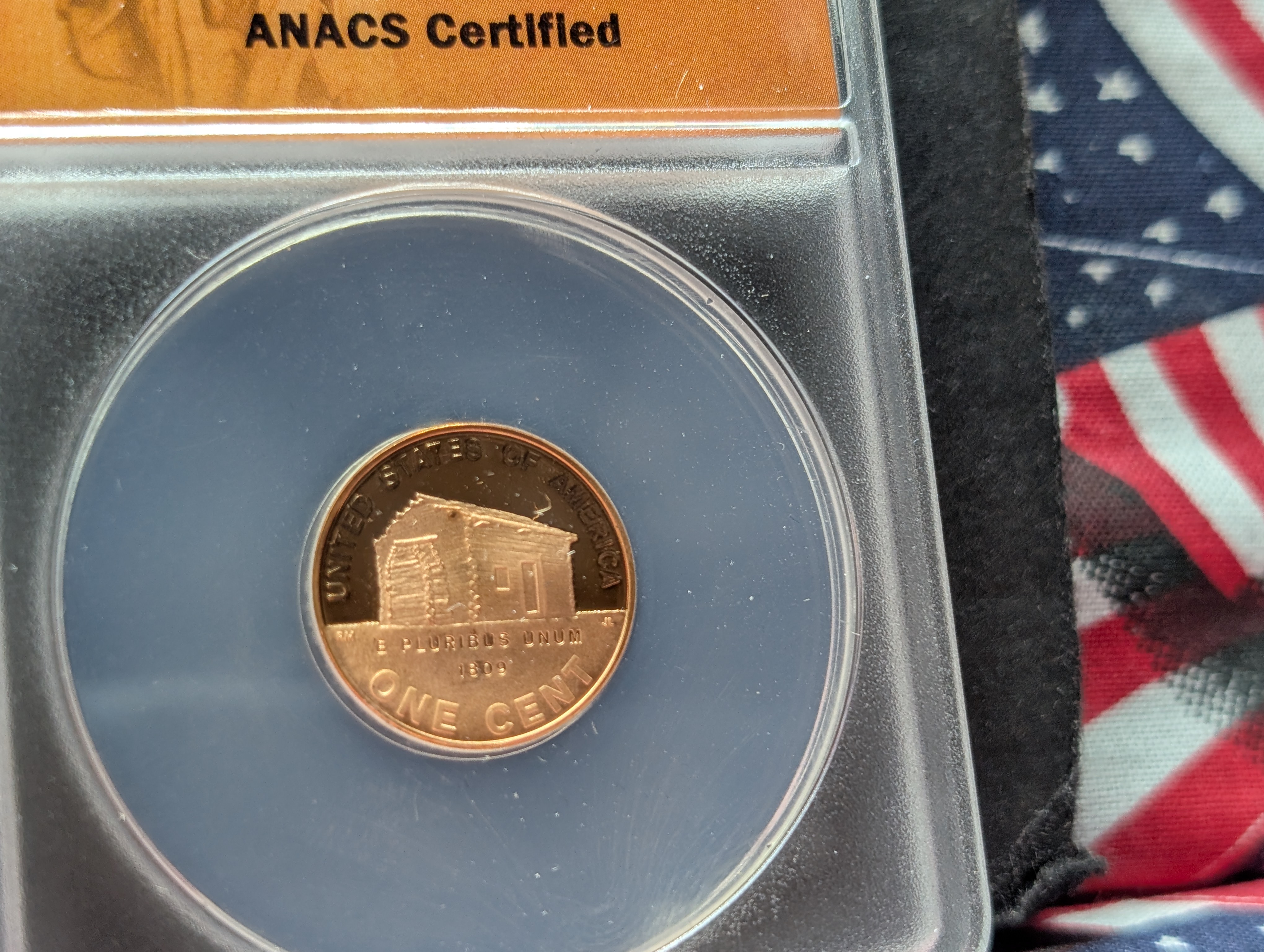 2009-S Lincoln Cent 4-Coin Proof Set, ANACS- PR69 DCAM in Wood Box