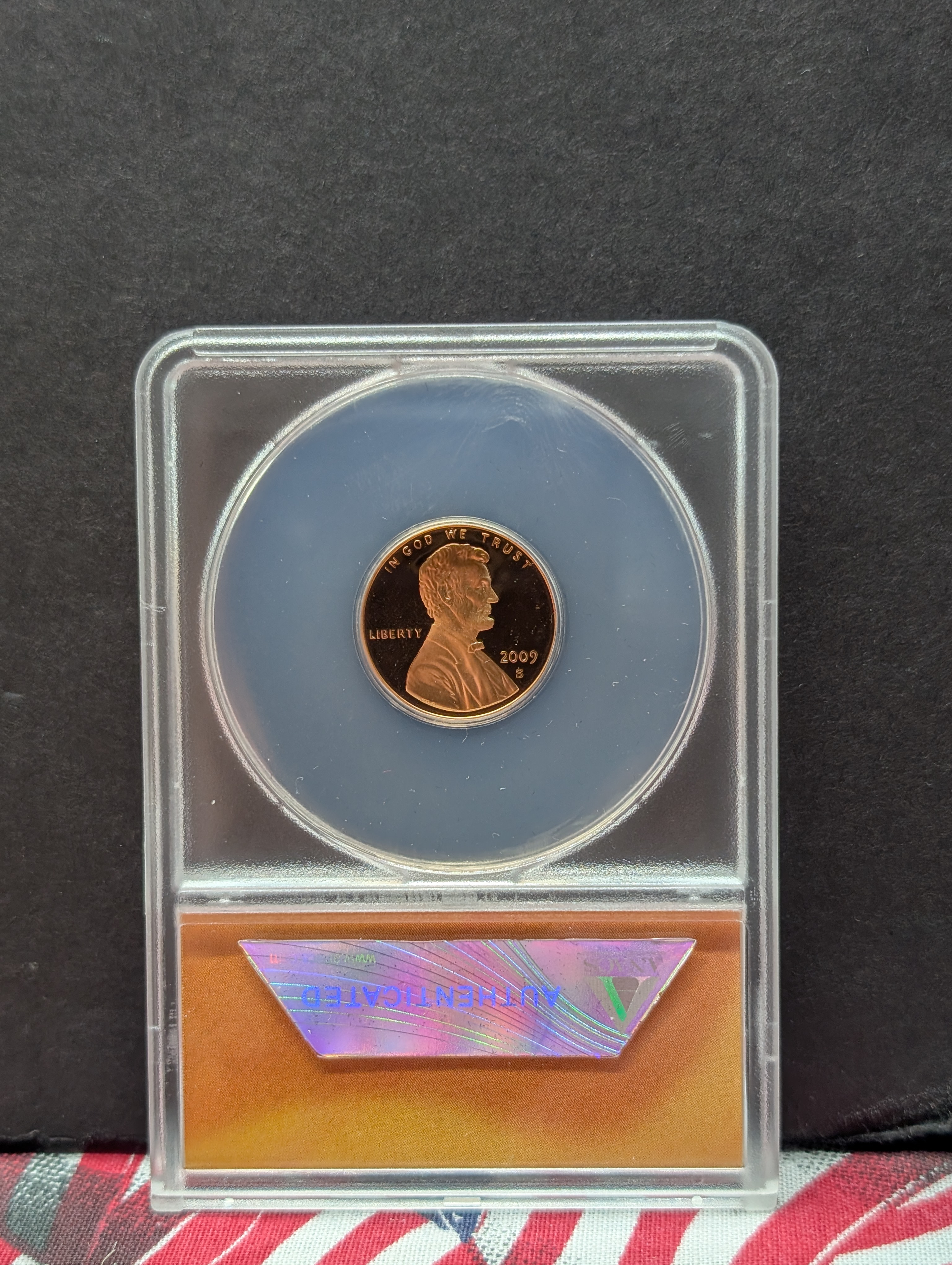 2009-S Lincoln Cent 4-Coin Proof Set, ANACS- PR69 DCAM in Wood Box