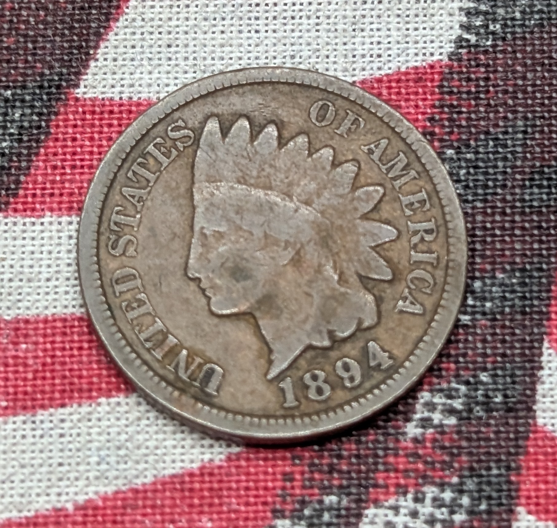 1894 Indian Head Cent - Good Circ.