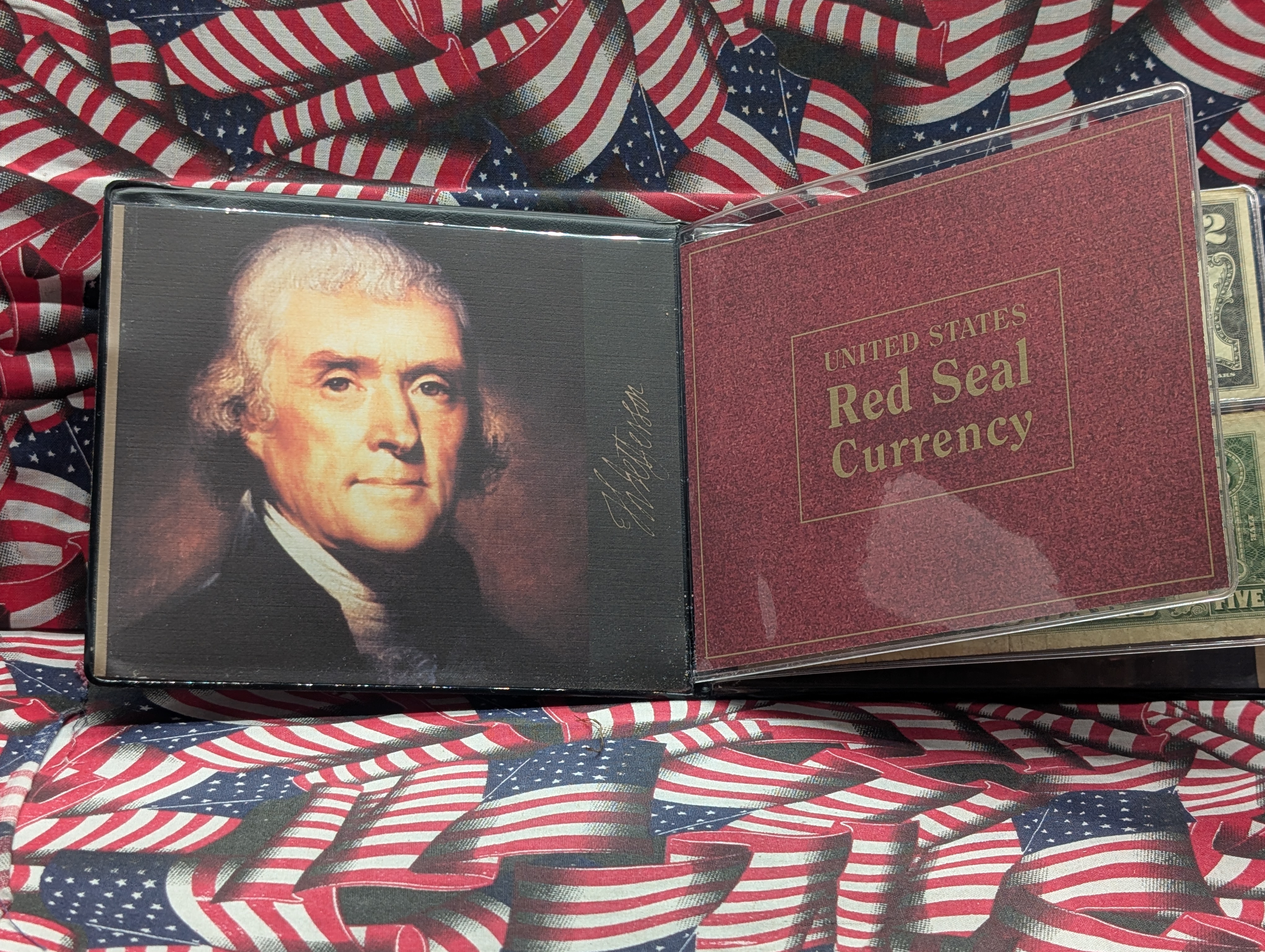 United States Red Seal Currency Collection - 1953 A Series $2 & 1963 Series $5 Note with COA