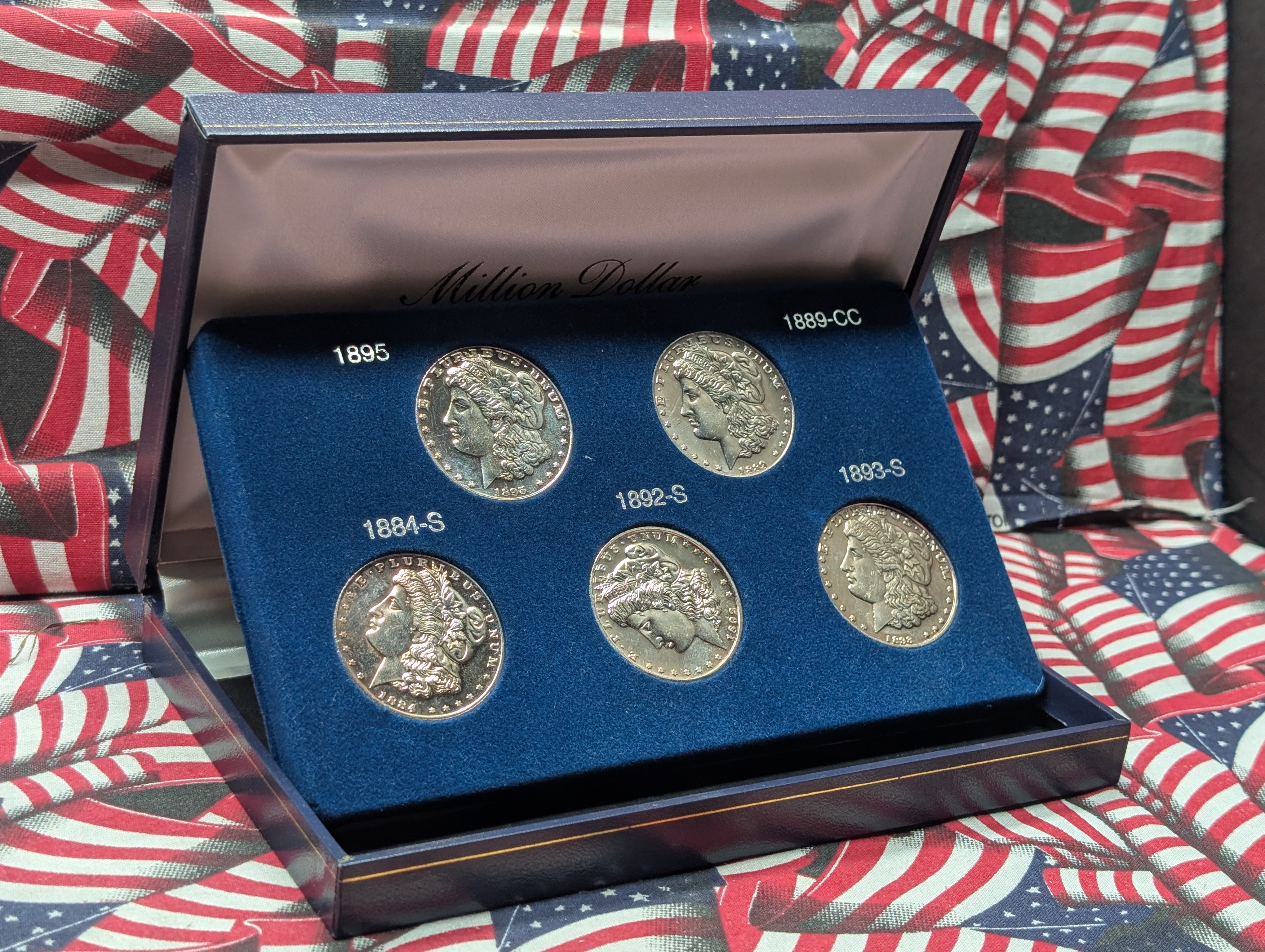 Copies - Million Dollar Morgan Collection 5 Coins (Reproduction Coins)