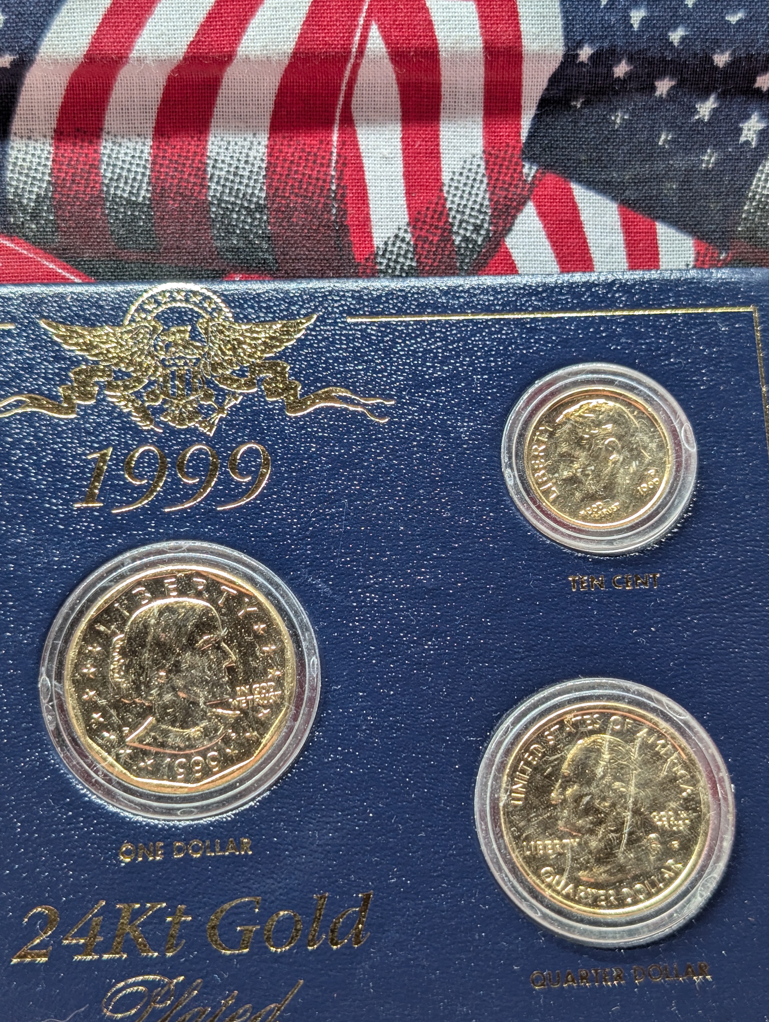 1999 24kt Gold Plated Year Set, 5 Coin Collection