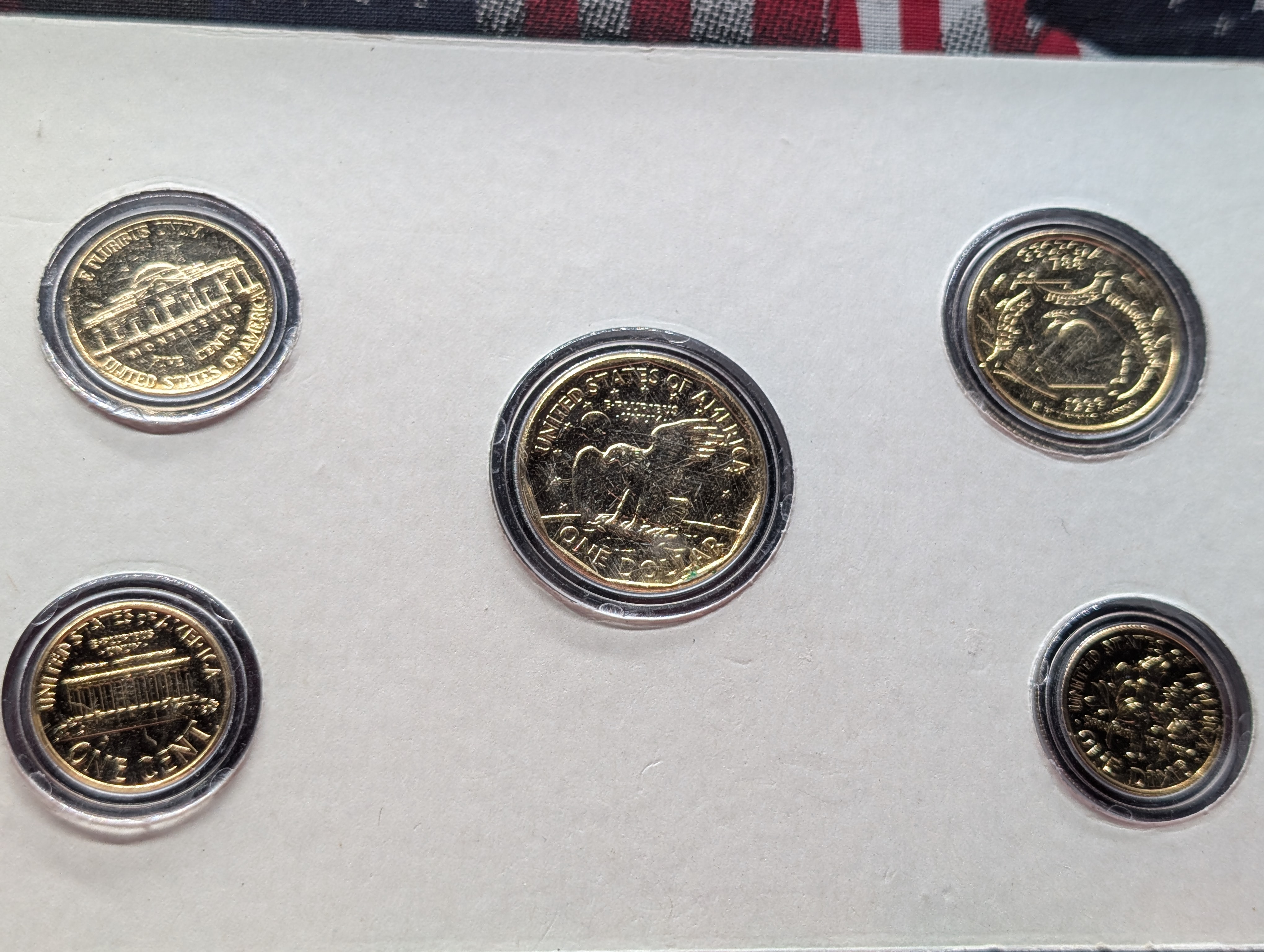 1999 24kt Gold Plated Year Set, 5 Coin Collection