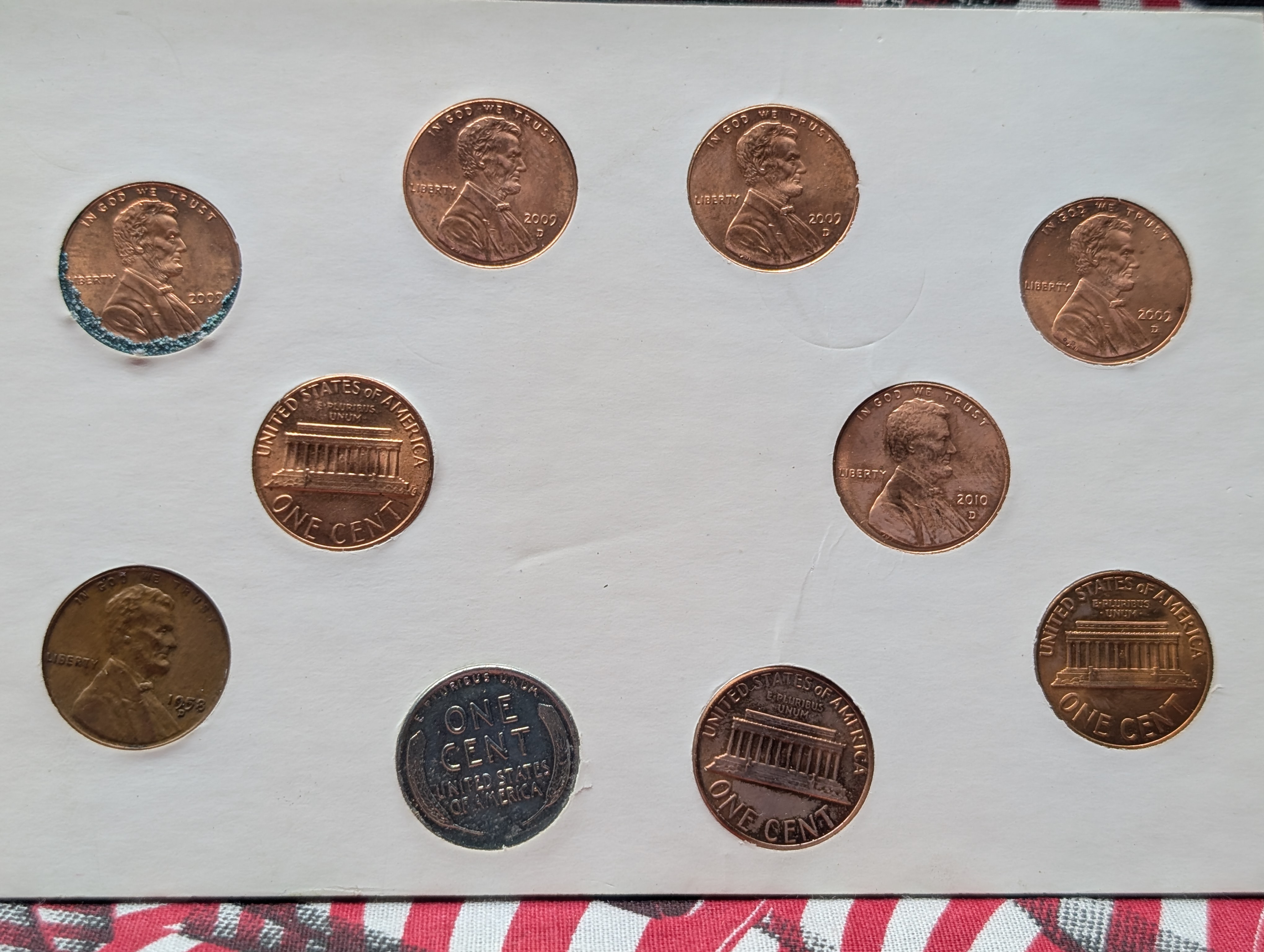 The Complete Lincoln Penny Design Collection, 12 Coins