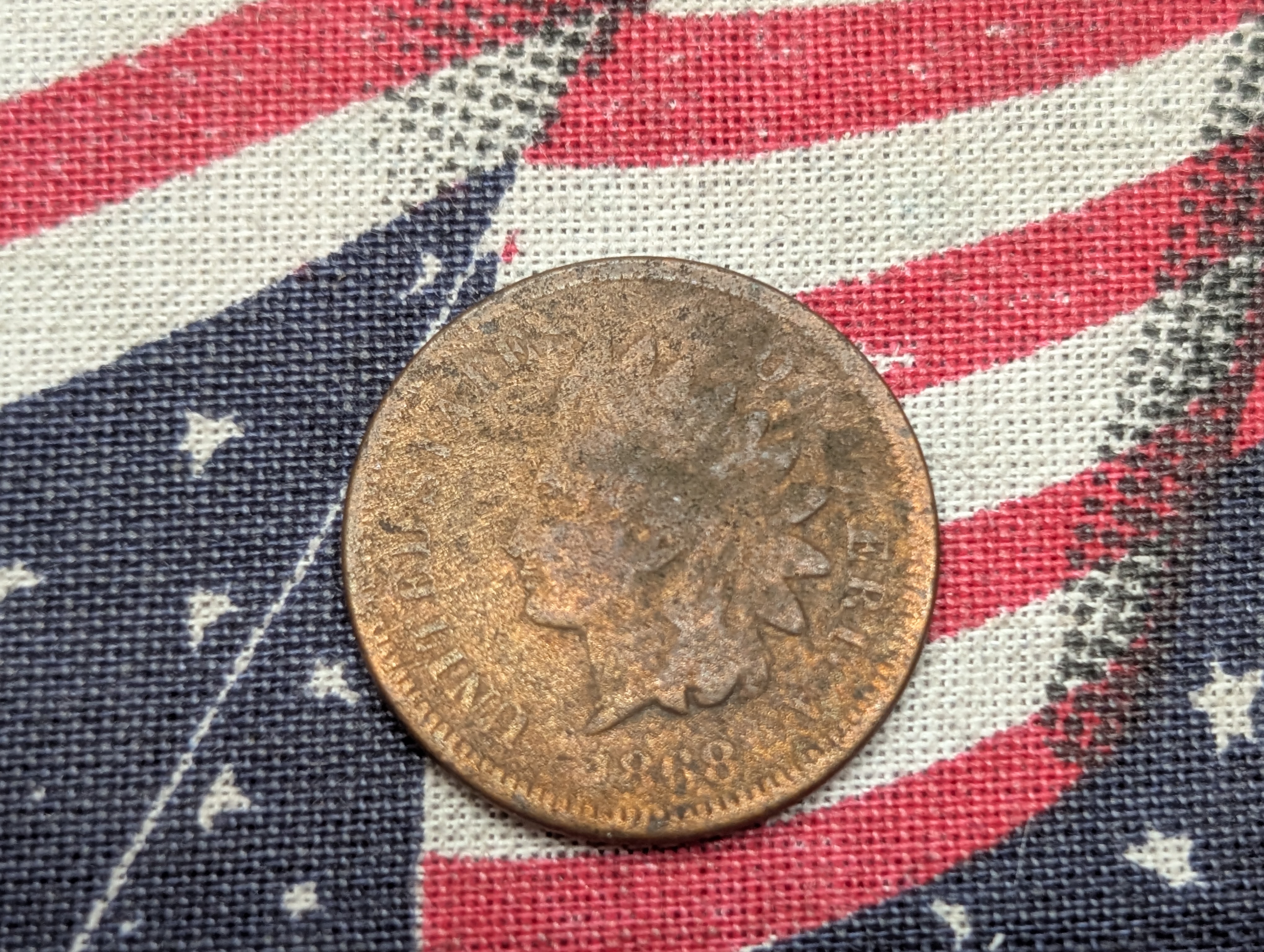 1868 Indian Head Cent - Circ