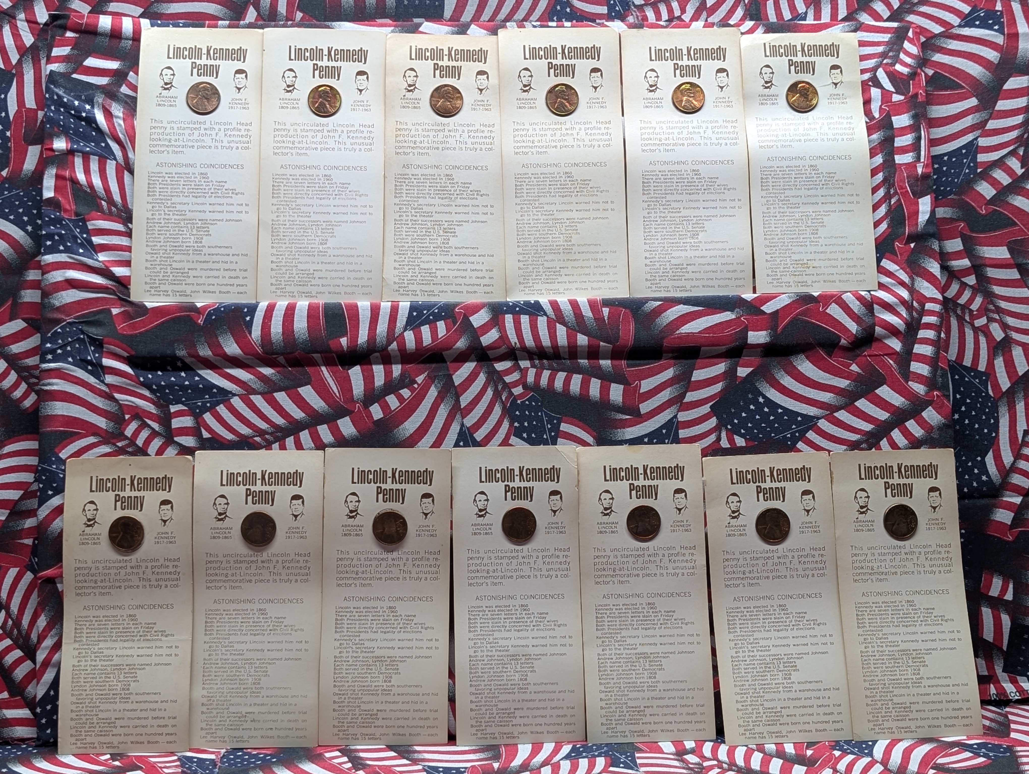 (13) Lincoln-Kennedy Pennies, Astonishing Coincidences