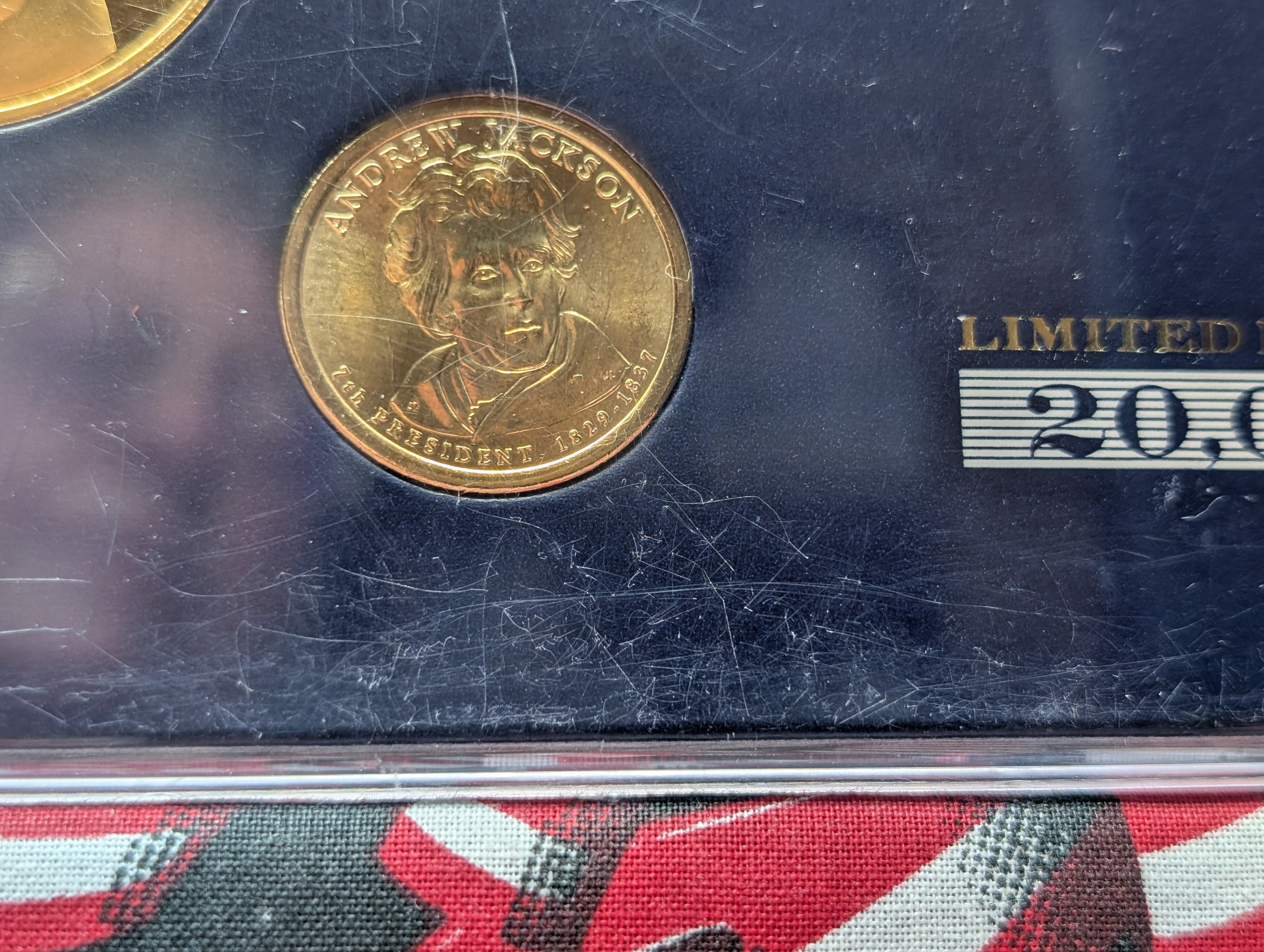 Limited Edition Andrew Jackson Presidential Proof Set with Medal and Presidential Dollar