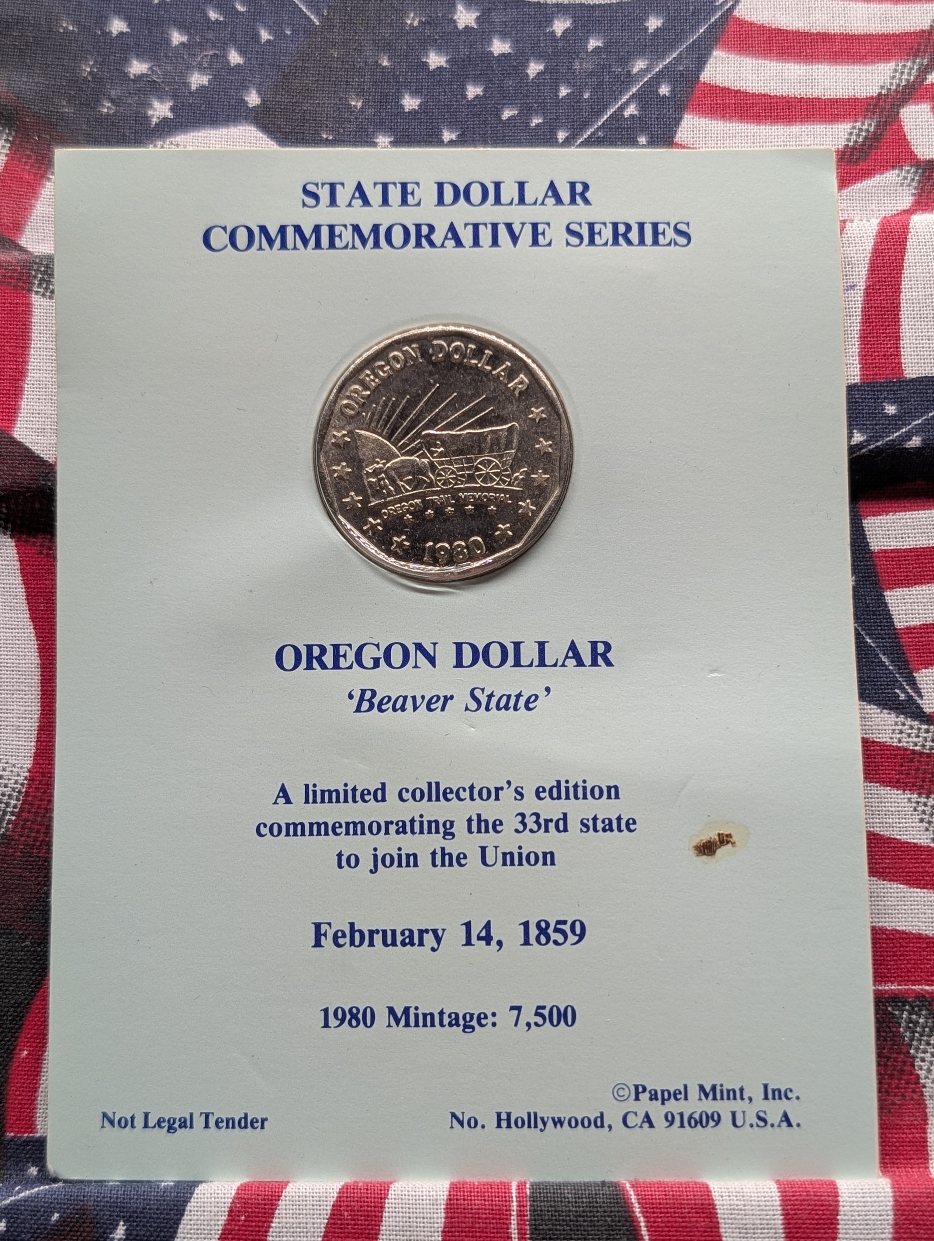 Collection of 4 Bicentennial Medals and 2 State Dollar Commemorative Coins