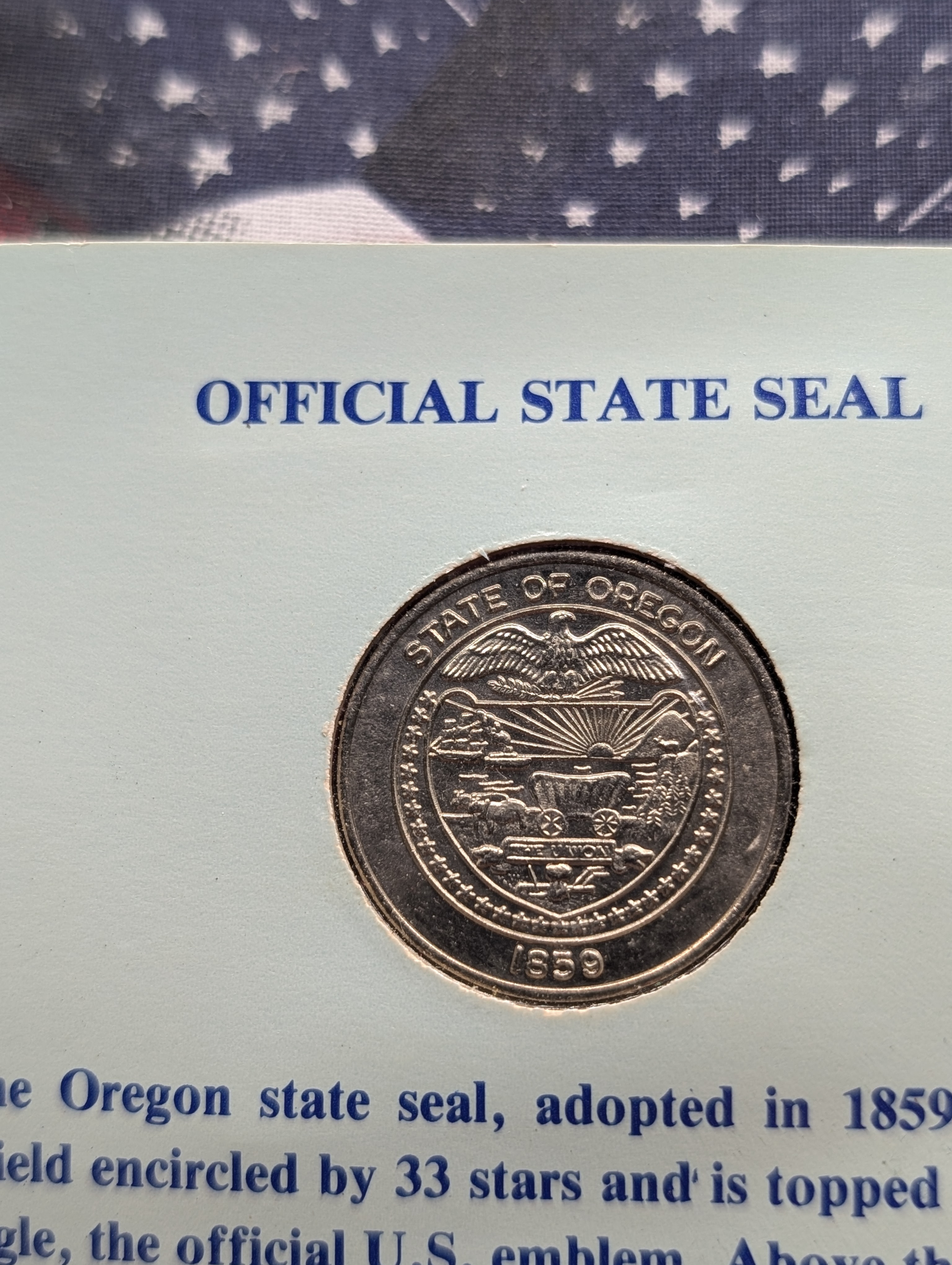 Collection of 4 Bicentennial Medals and 2 State Dollar Commemorative Coins