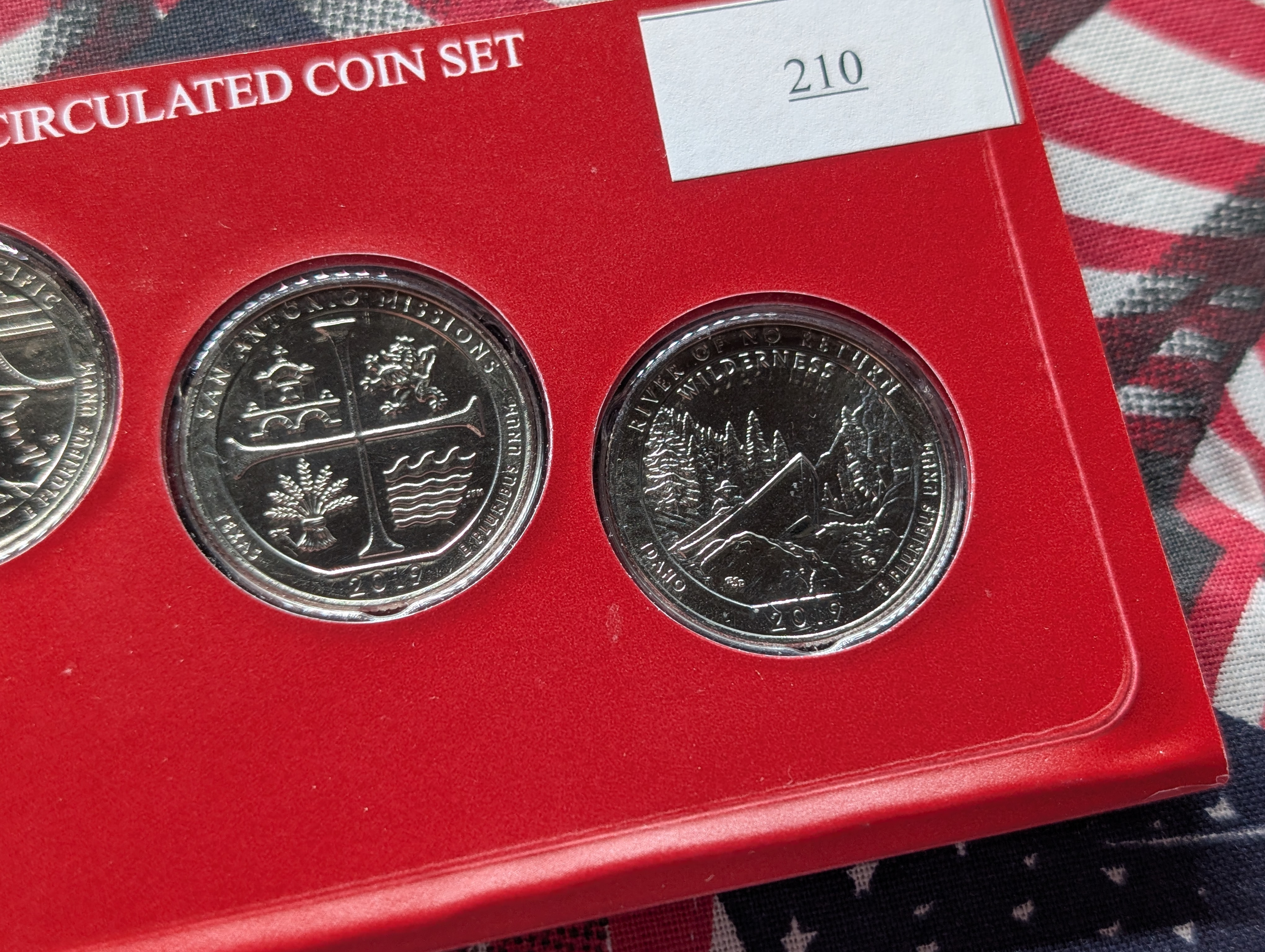 2019-D U.S. Mint Uncirculated America The Beautiful Quarters - 5 Coin Set