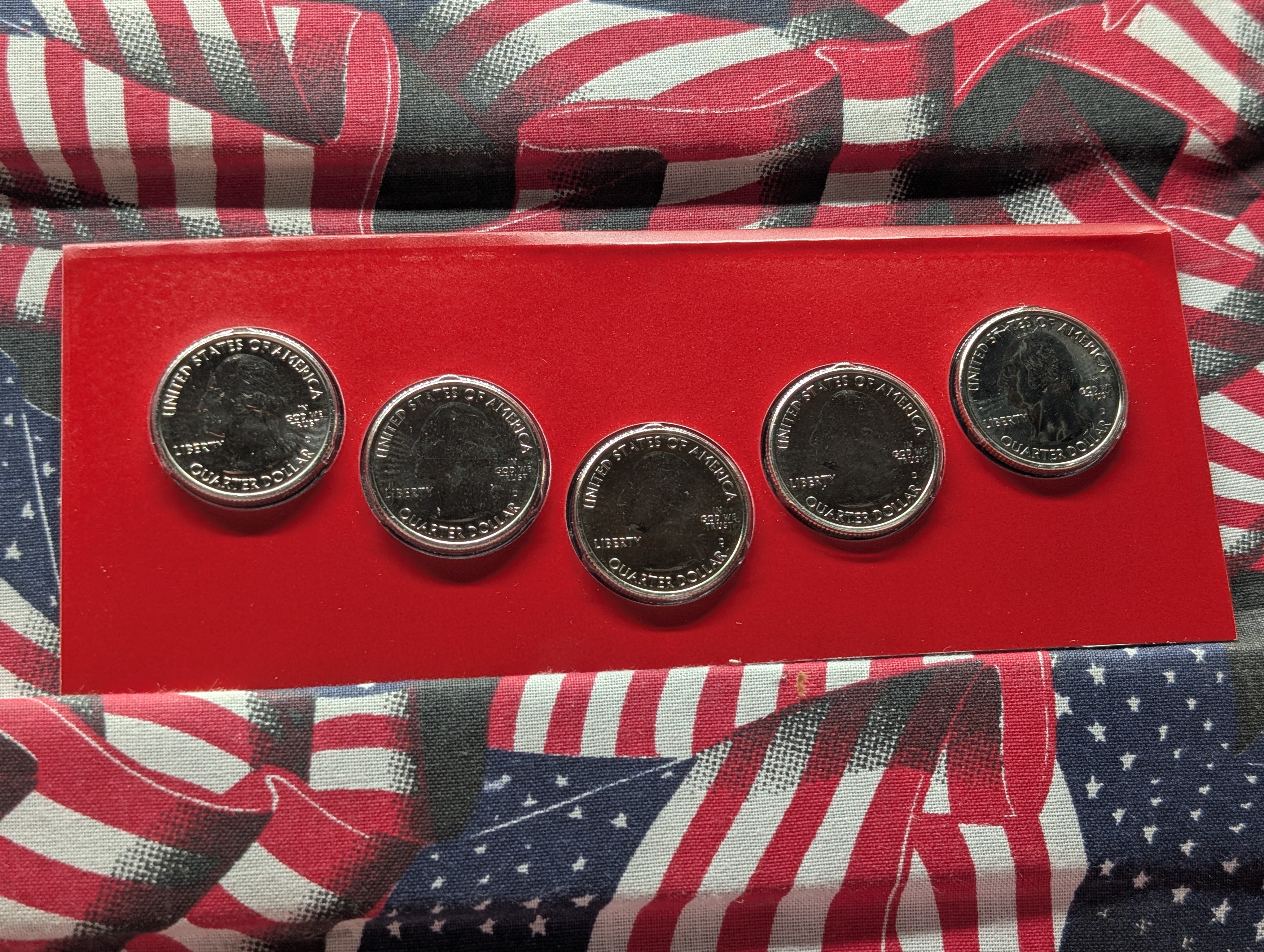 2019-D U.S. Mint Uncirculated America The Beautiful Quarters - 5 Coin Set