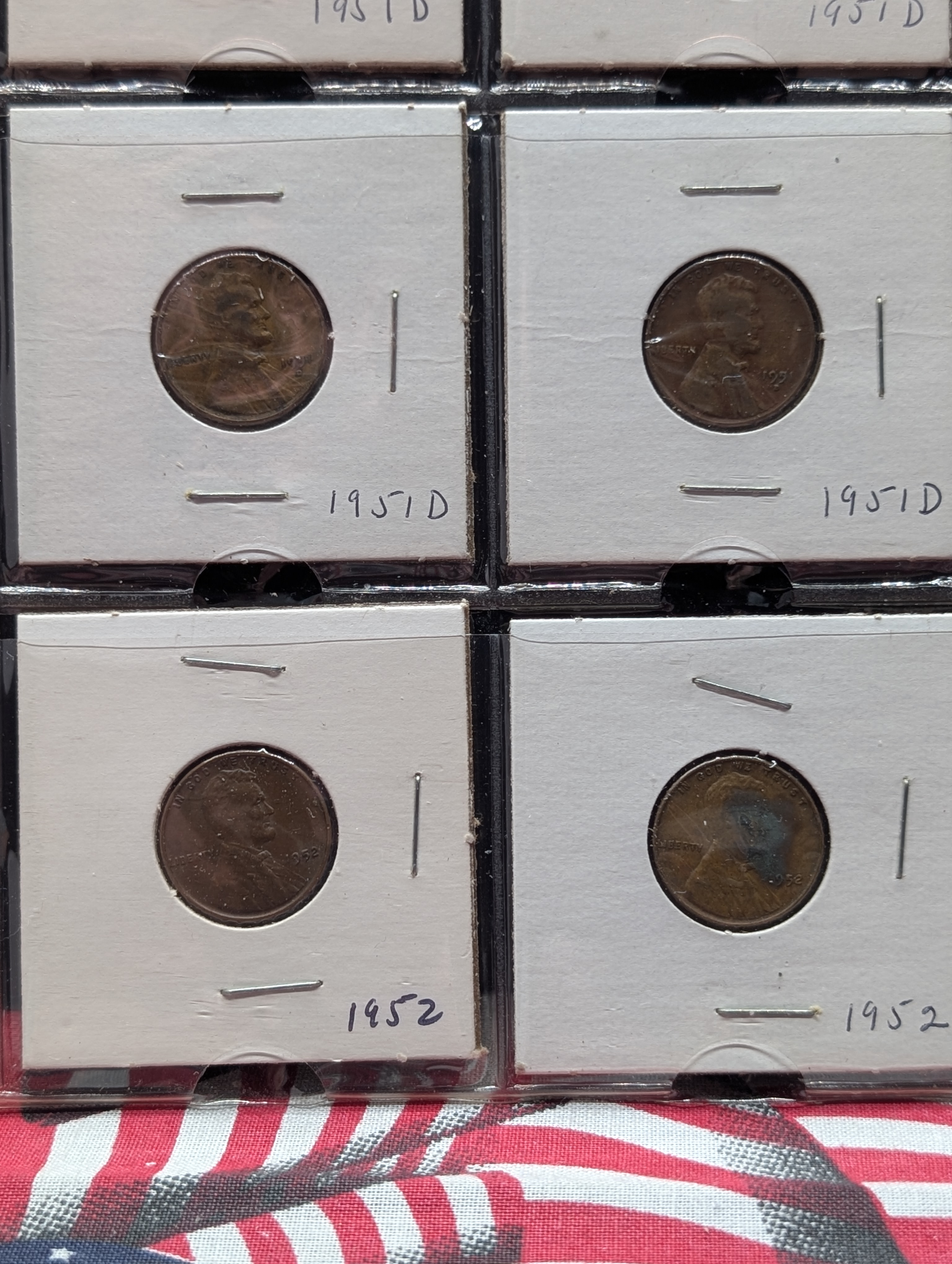 Full Binder Page of Lincoln Wheat Cents - 20 Coins