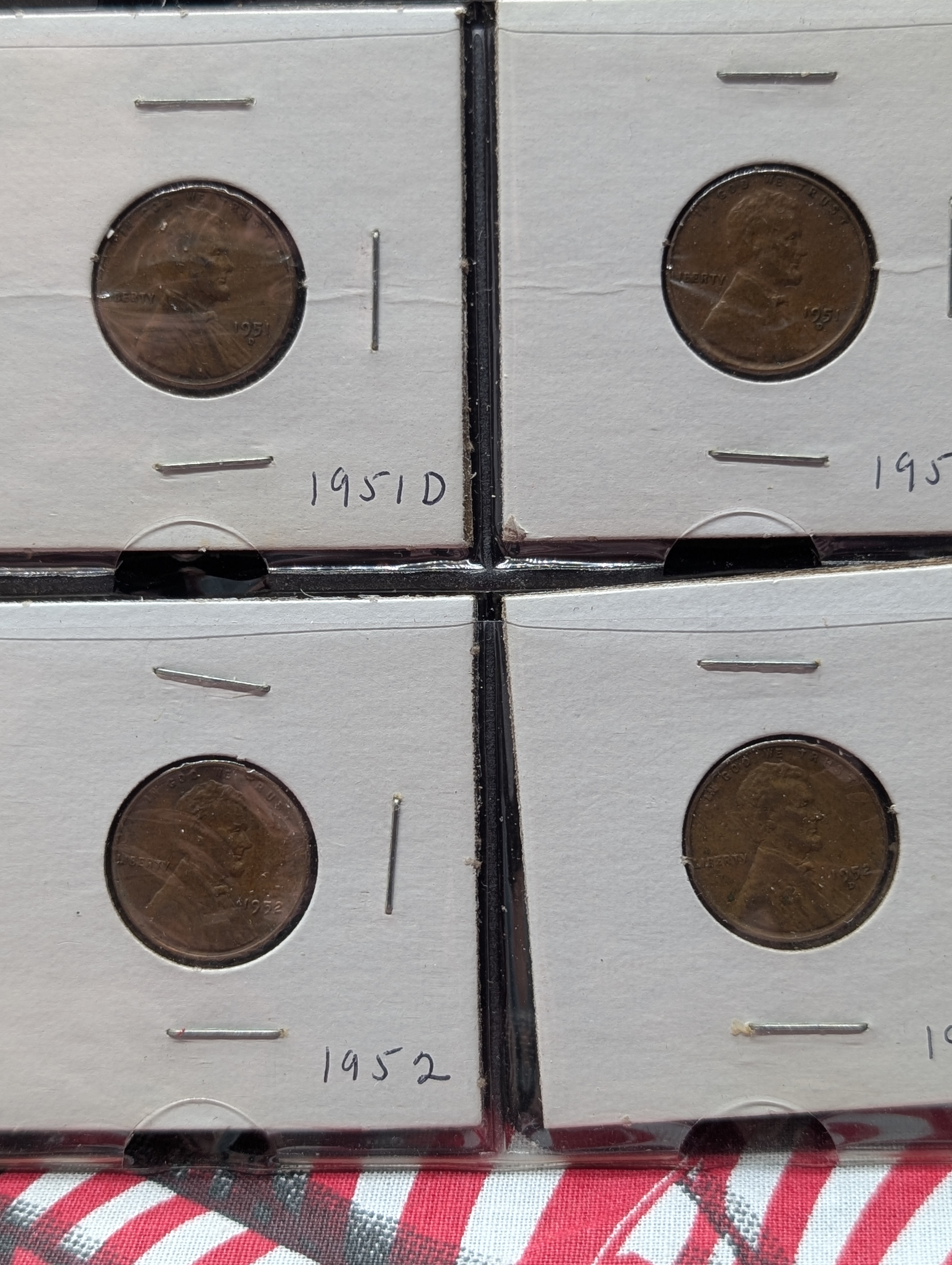 Full Binder Page of Lincoln Wheat Cents - 20 Coins