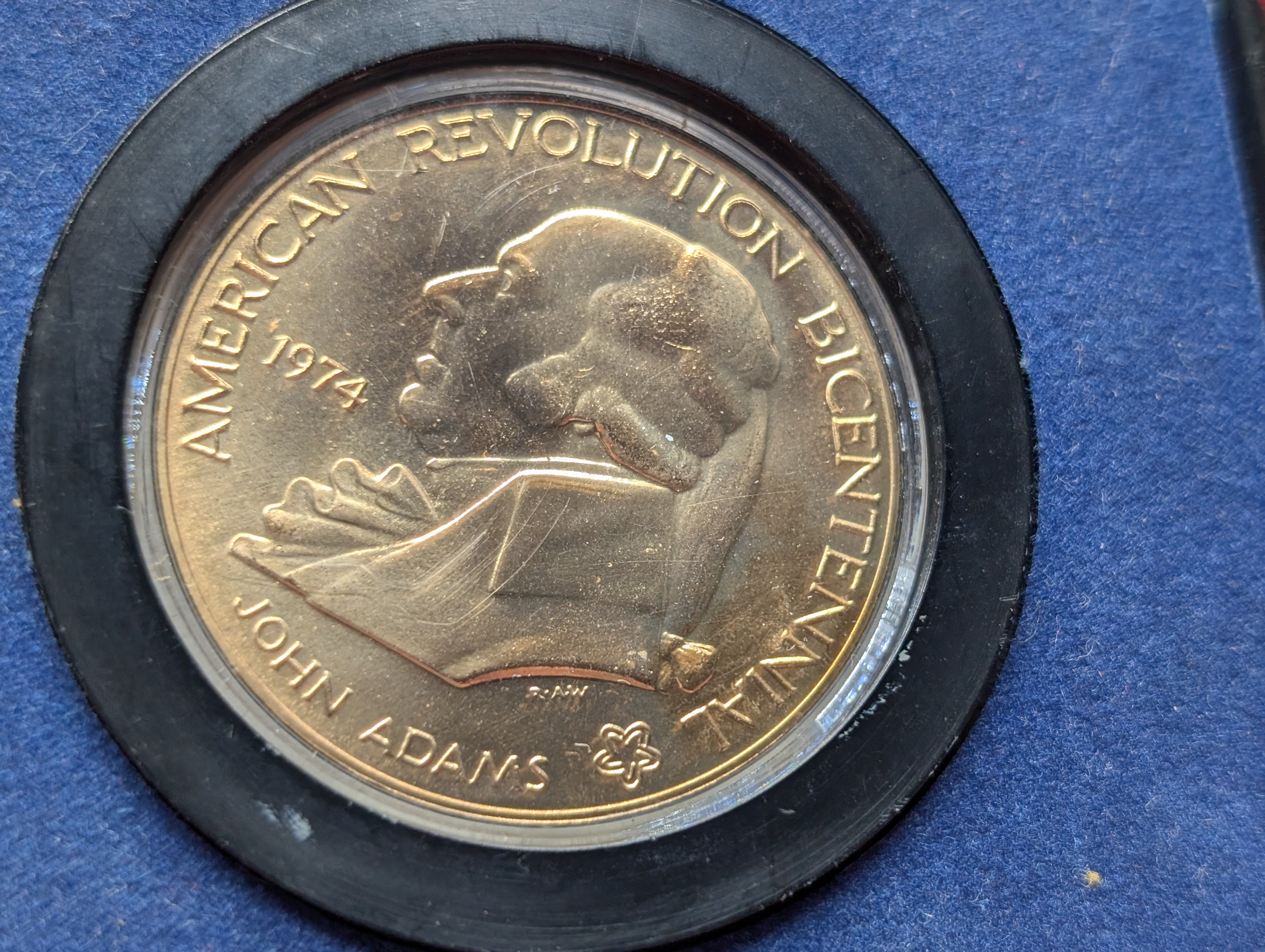 (2) John Adams Revolution Bicentennial Commemorative Medals