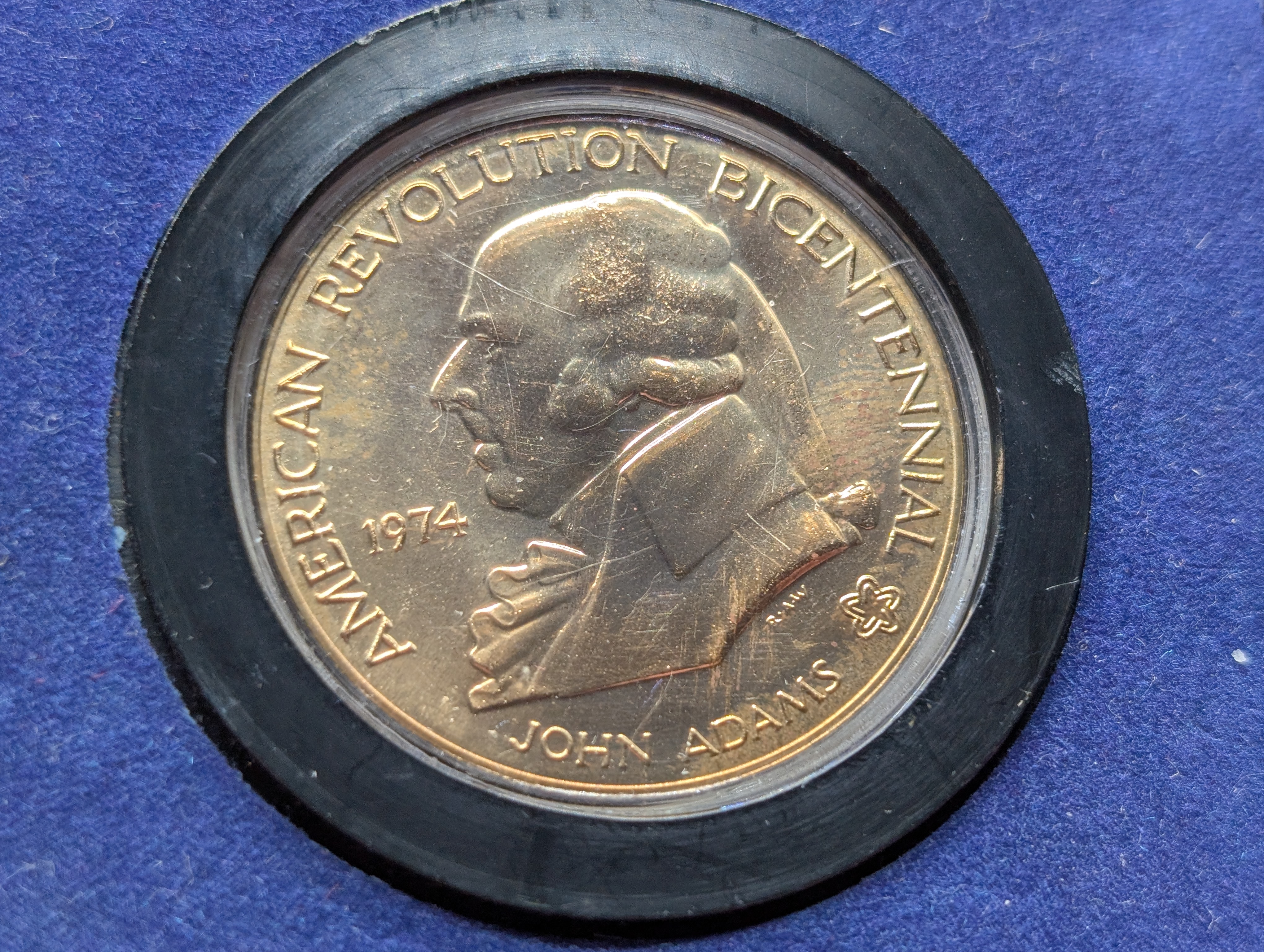 (2) John Adams Revolution Bicentennial Commemorative Medals