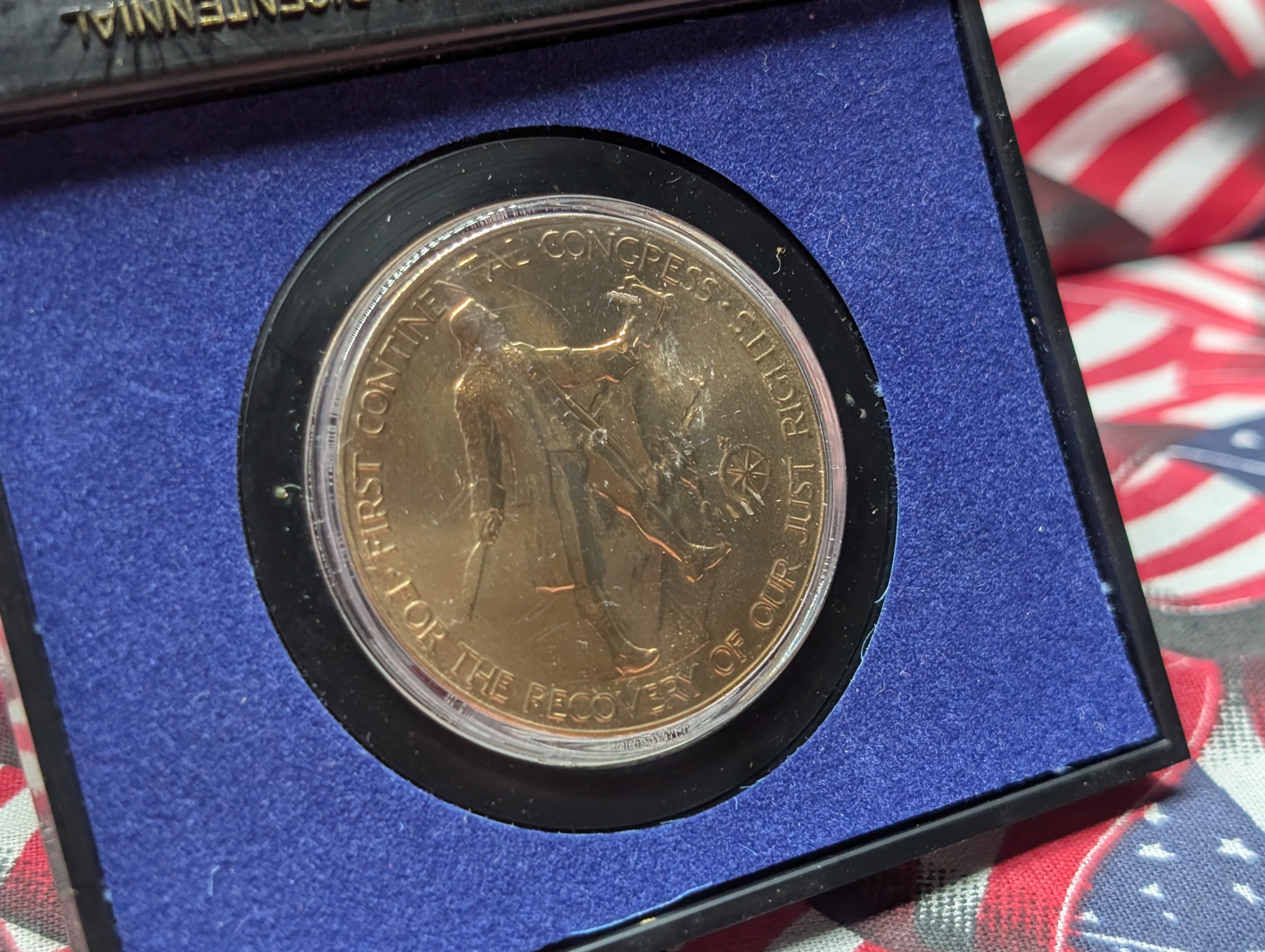 (2) John Adams Revolution Bicentennial Commemorative Medals