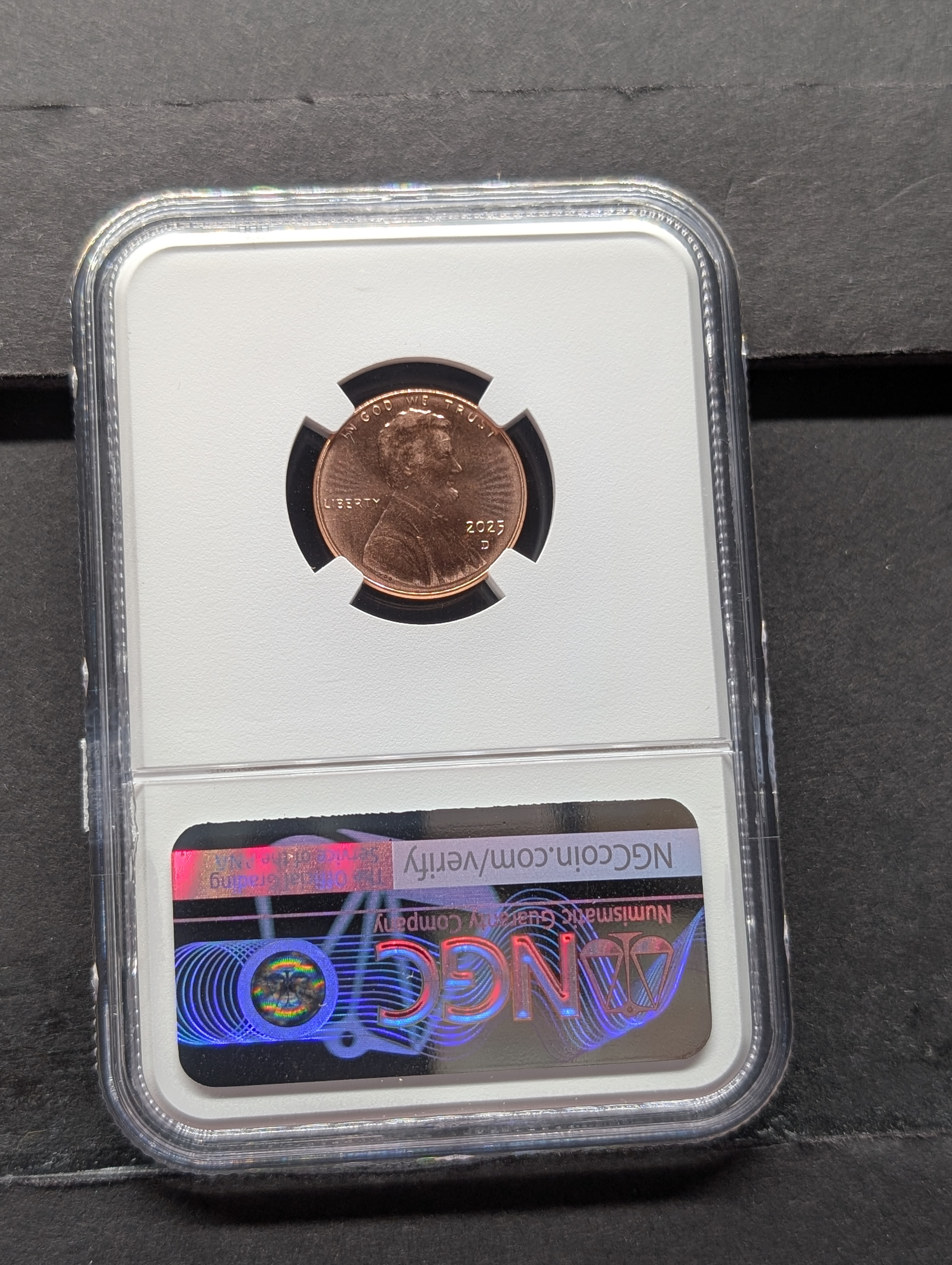 2025-D Lincoln Shield Cent NGC MS 68 RD - From a 20-Coin Uncirculated Set