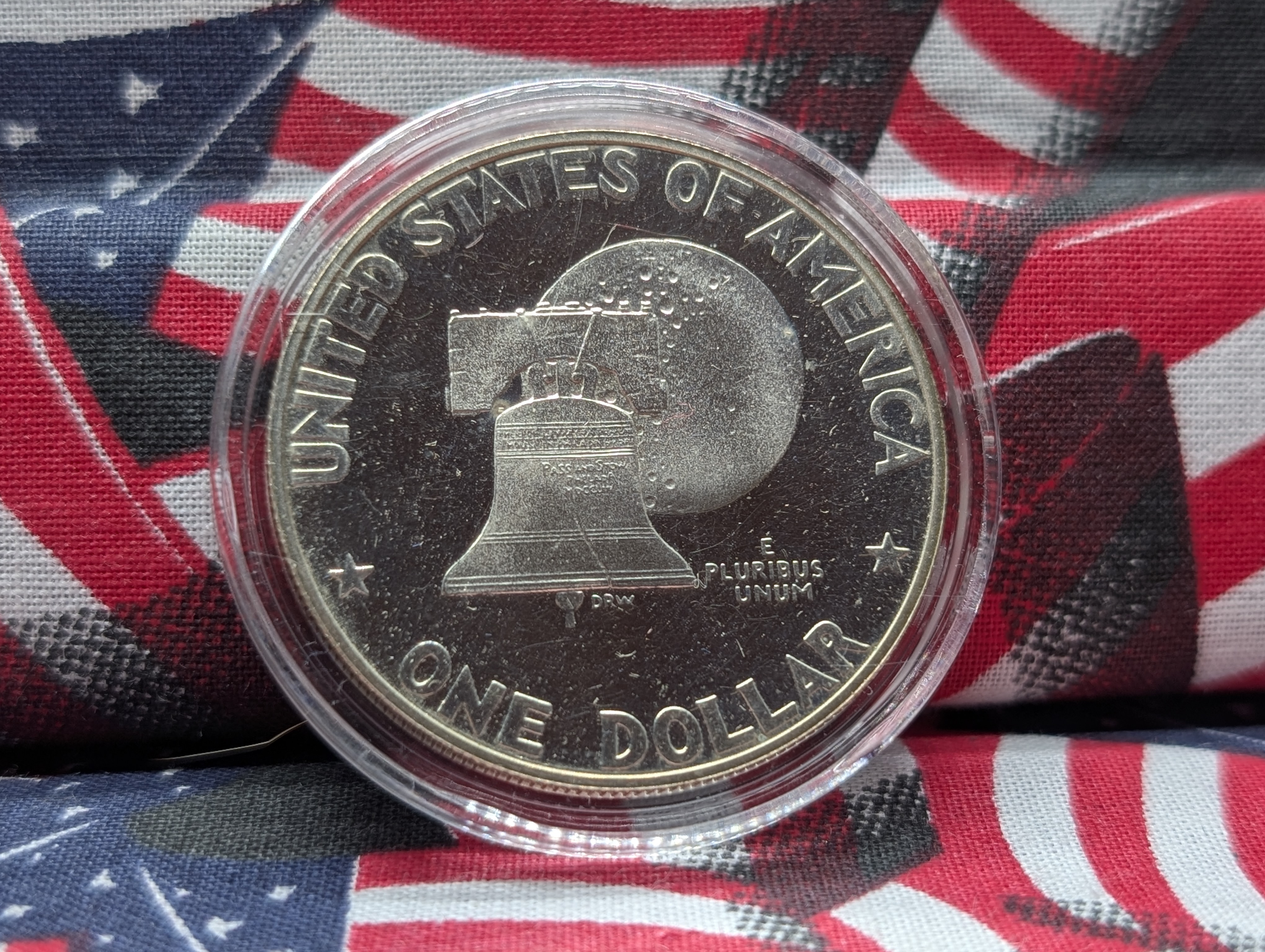 1976-S Silver Eisenhower Dollar in Sealed Capsule