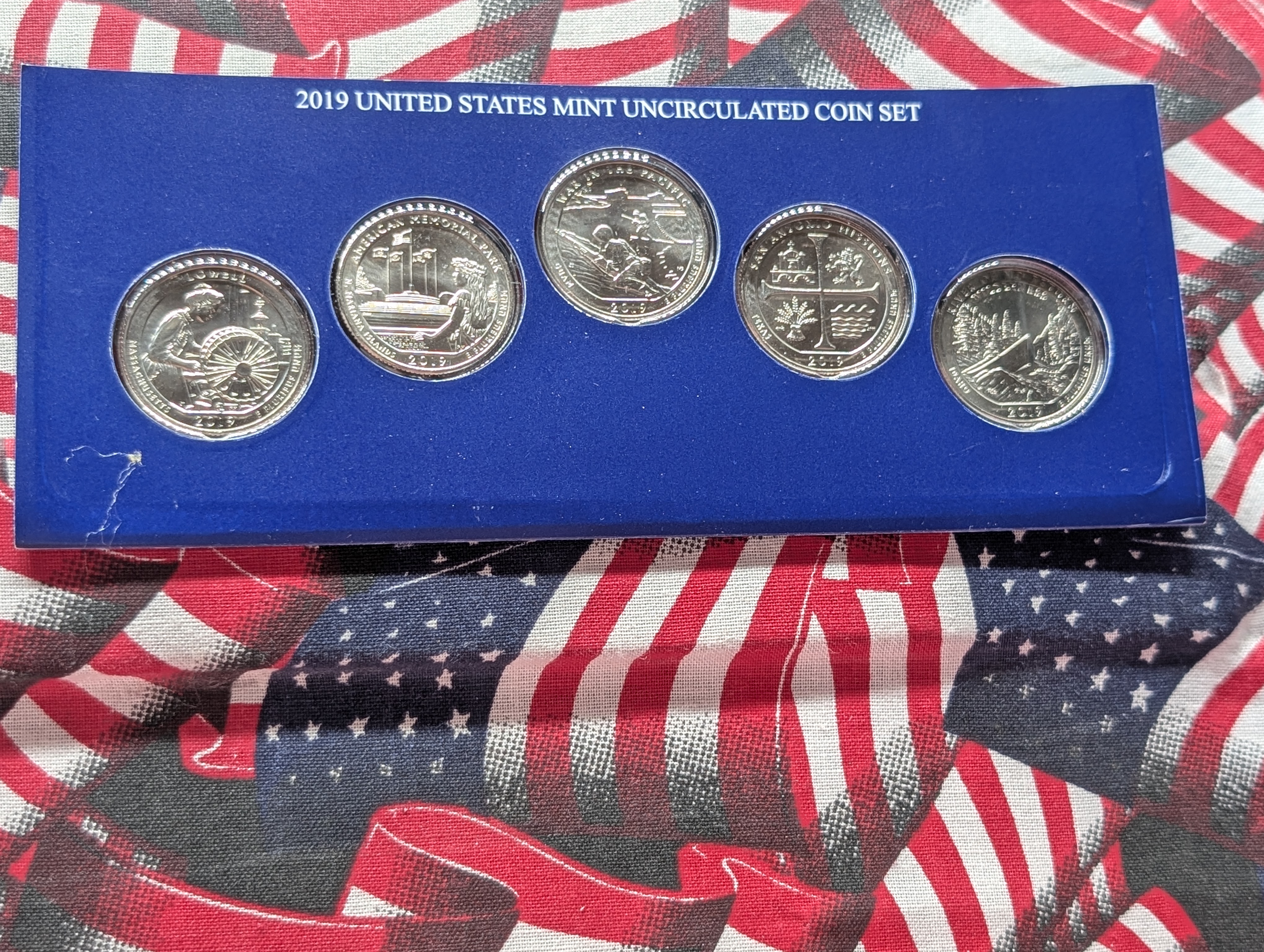 2019-P U.S. Mint Uncirculated America The Beautiful Quarters - 5 Coin Set