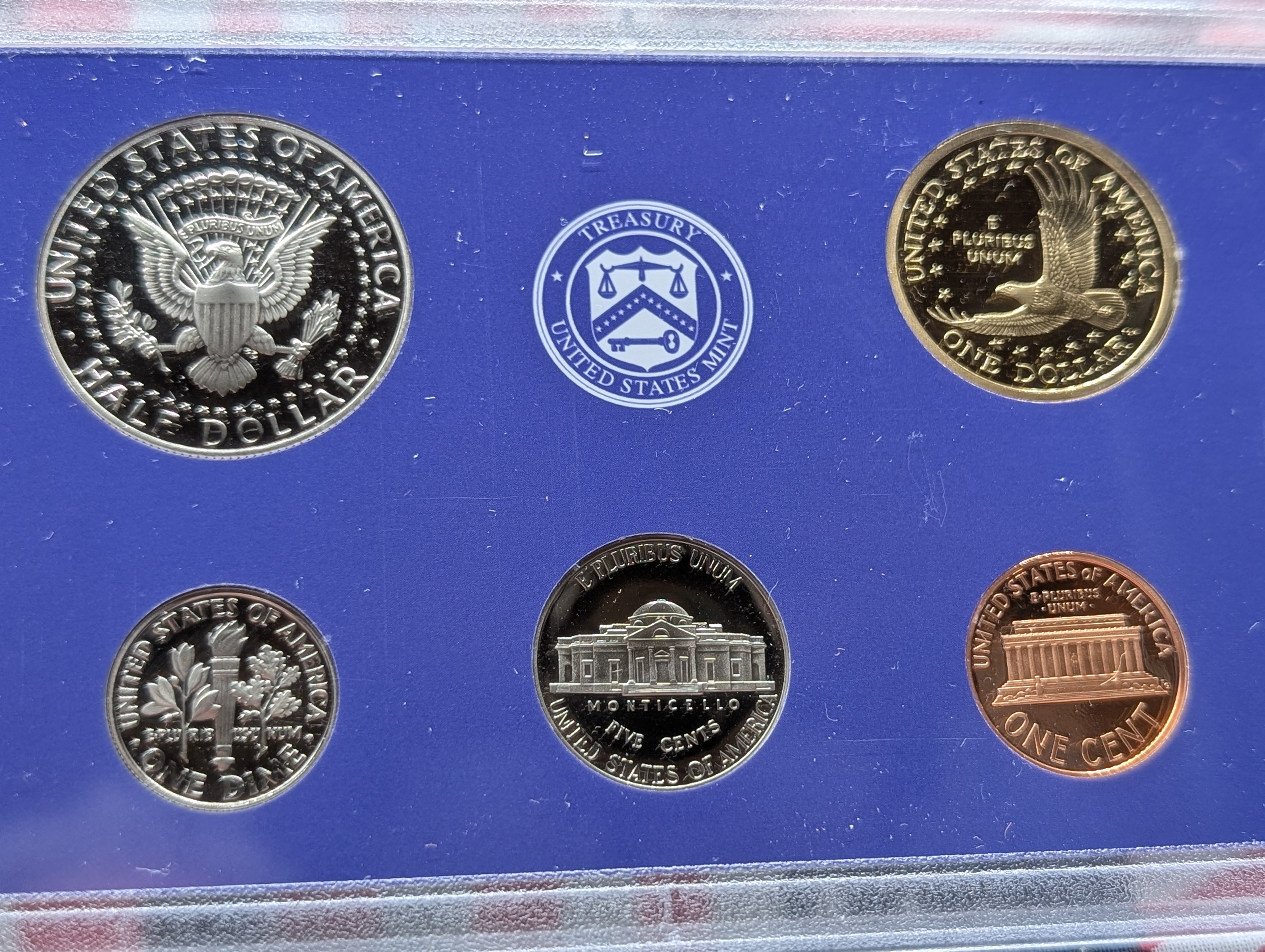 2007-S United States Mint Proof Set with State Quarters and Sacagawea Dollar in OGP w/ COA, No Presidential Dollars